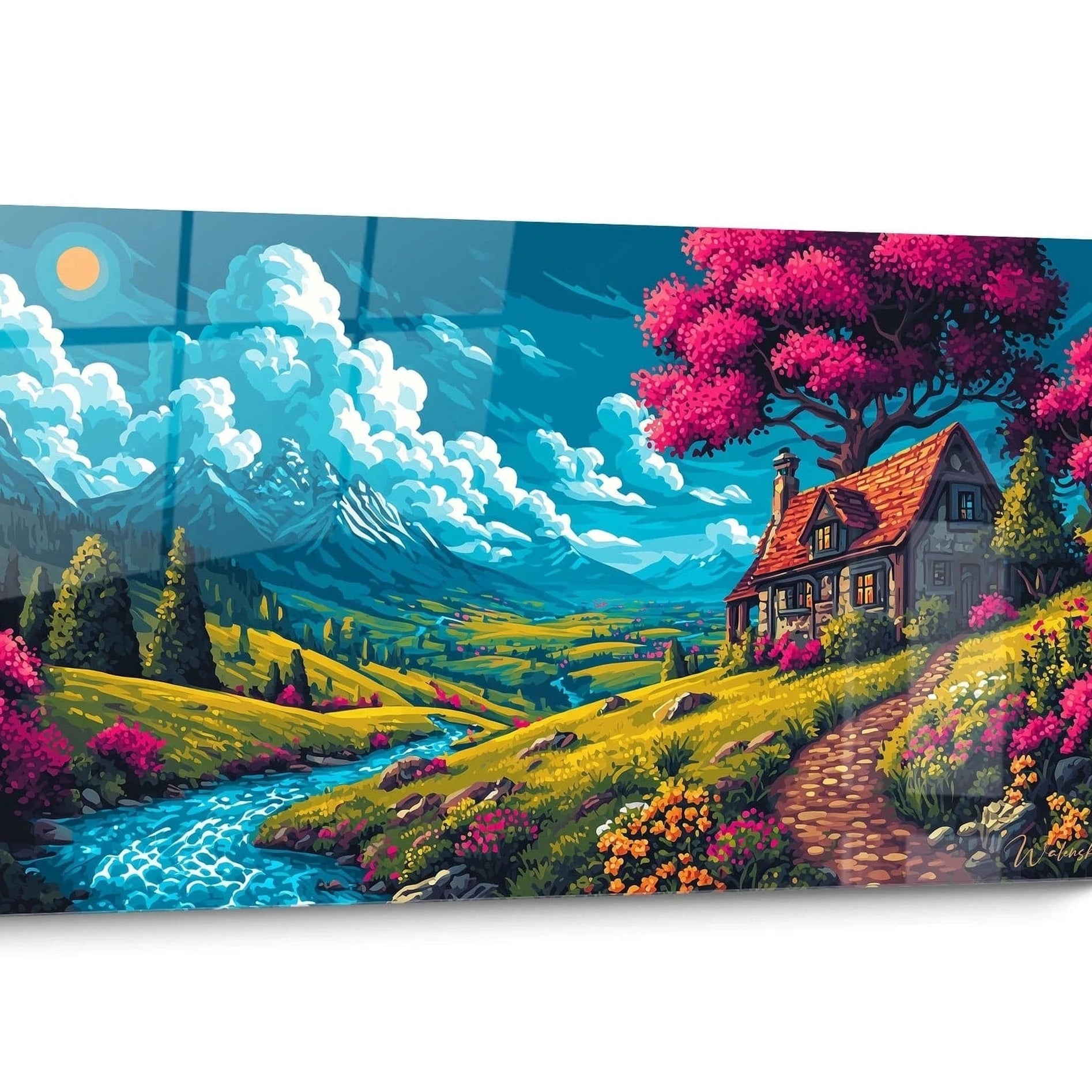 Tableau bande dessinée paysage
