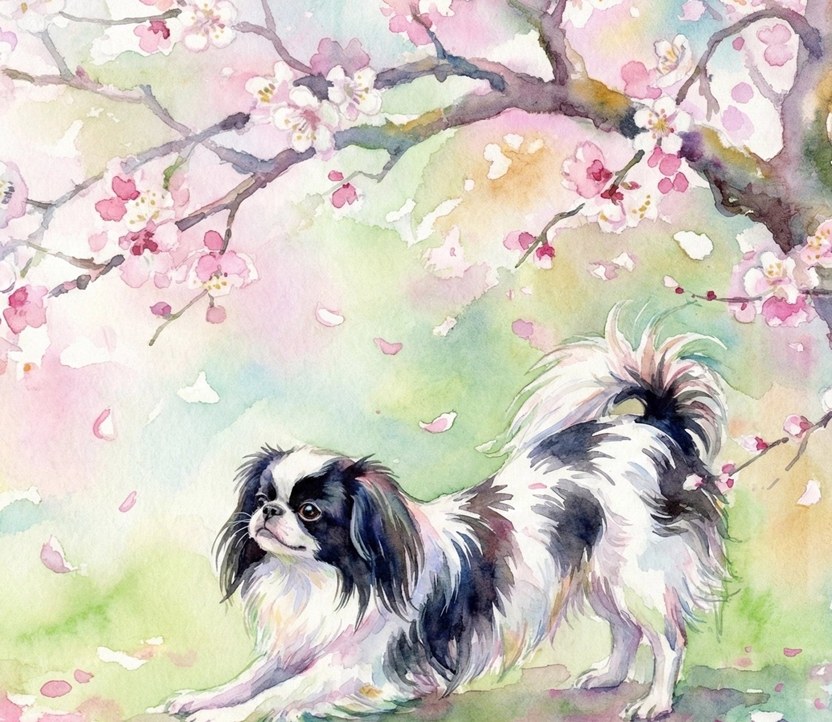 Tableau format carré Aquarelle