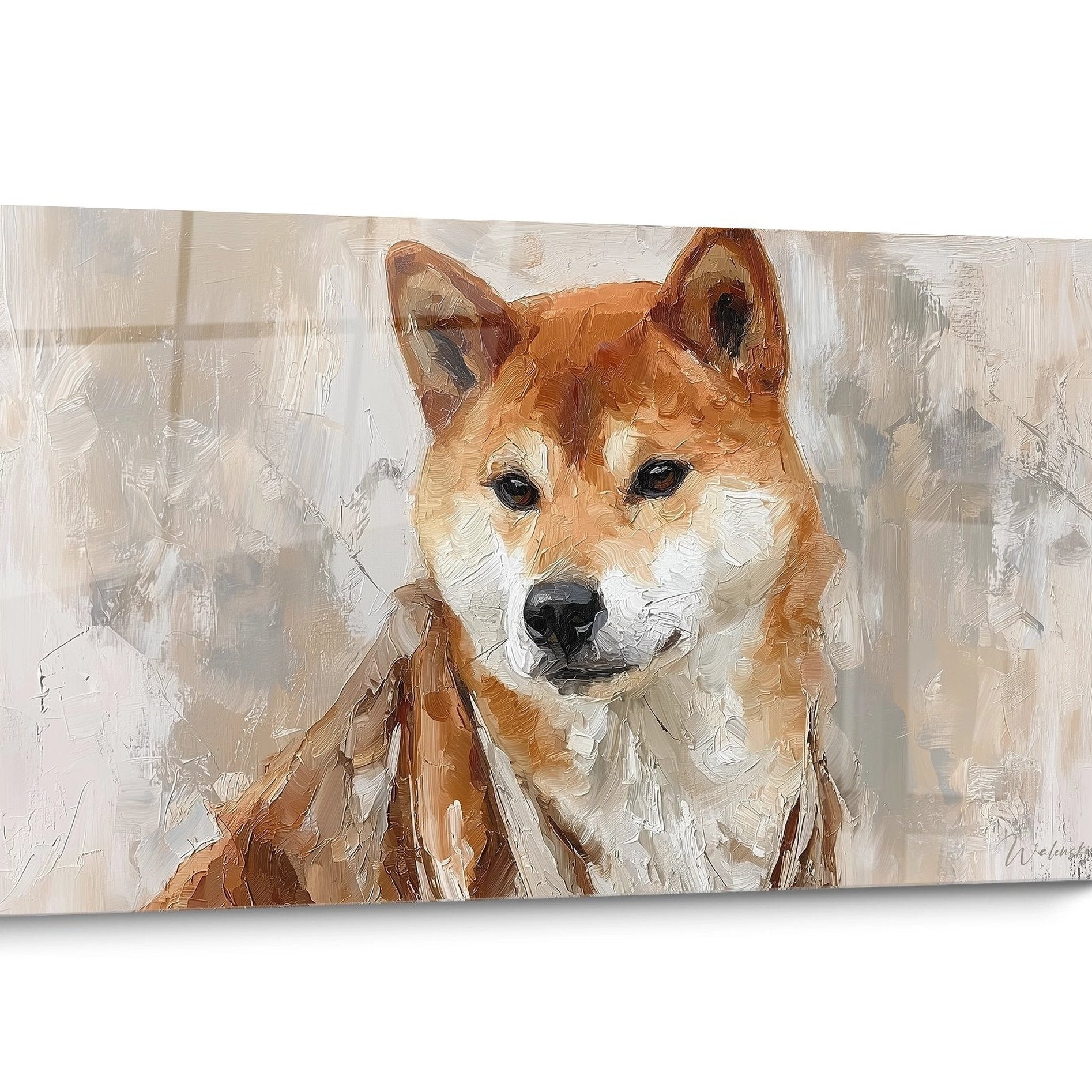 Tableau chien Shiba Inu Portrait