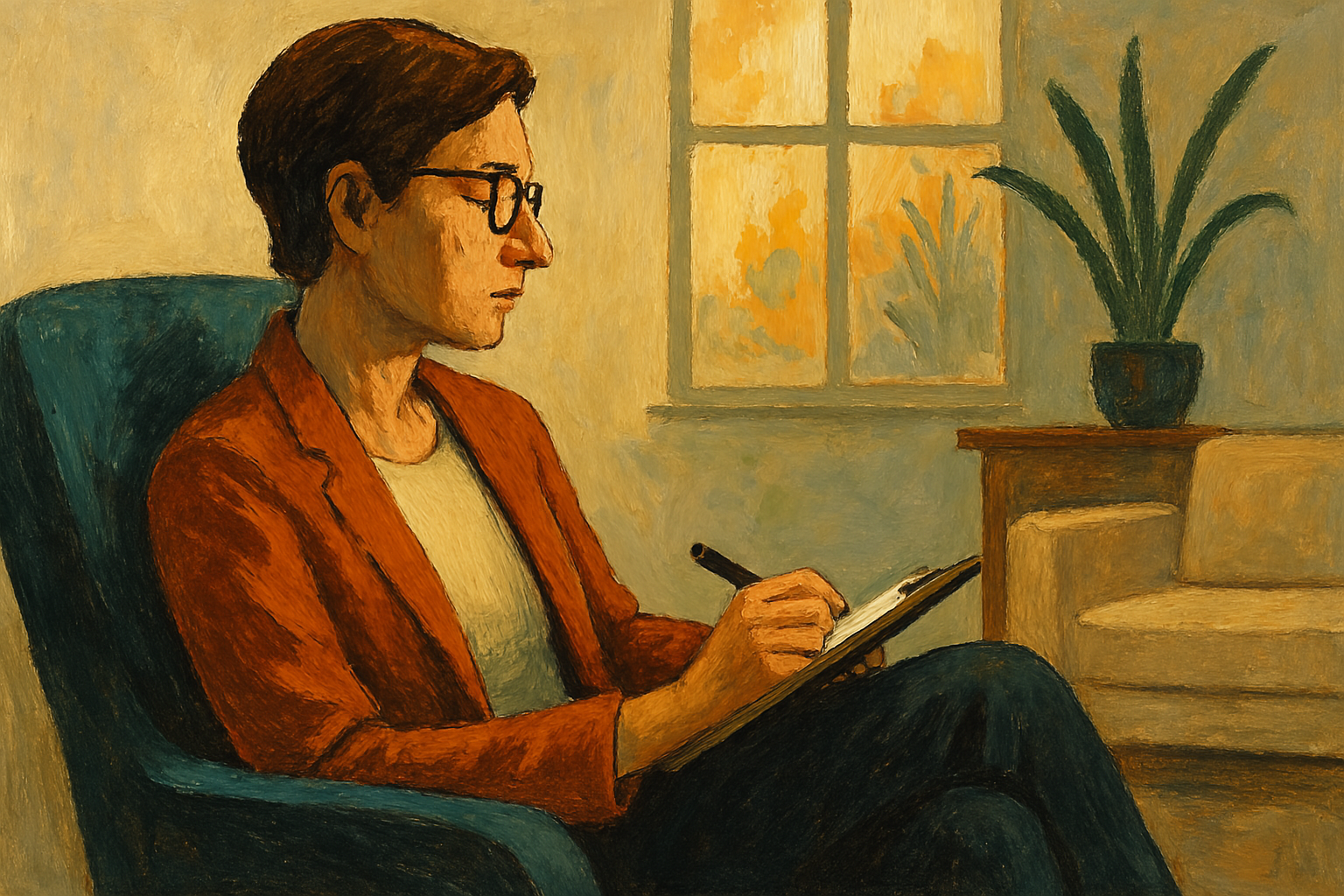 Collection de tableaux pour cabinet psychologue aux compositions équilibrées et symboliques, créant un cadre sécurisant propice au travail thérapeutique et à l'introspection.