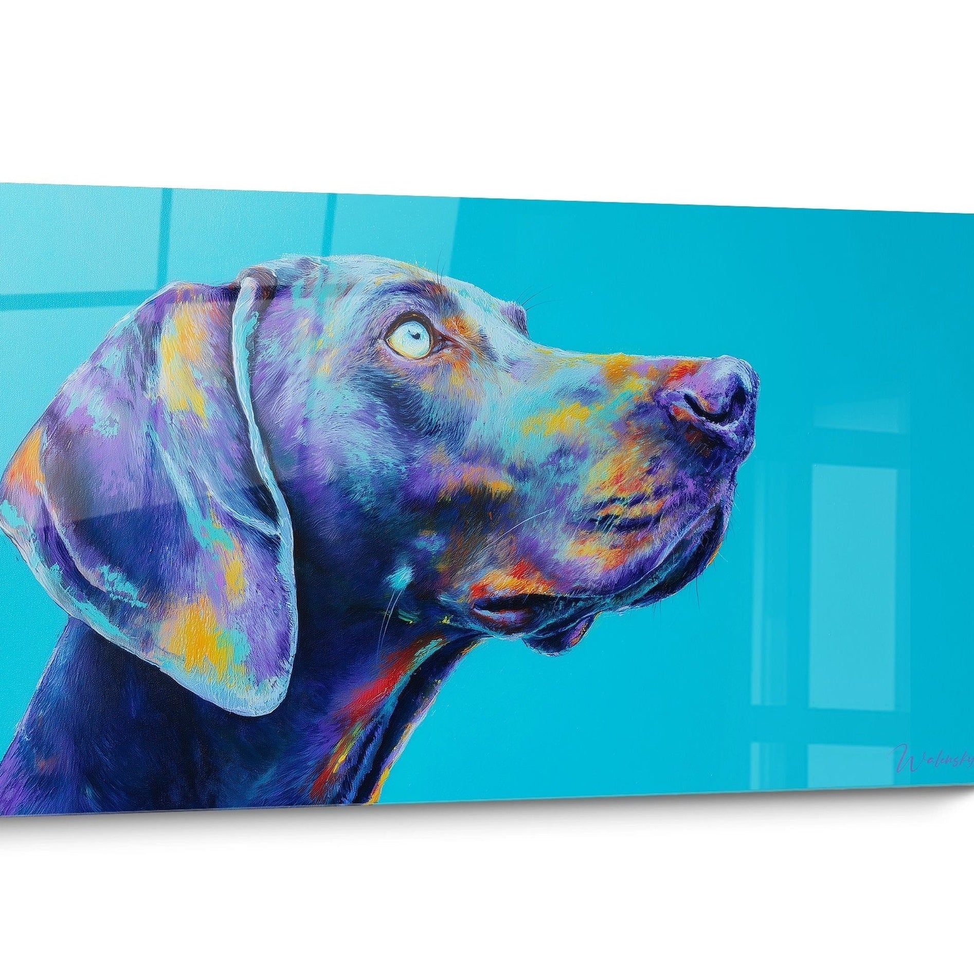 Tableau chien Weimaraner Moderne