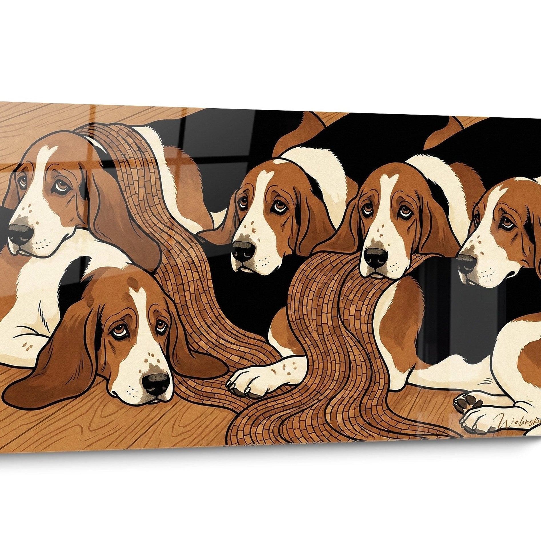 Tableau chien Basset Hound Réaliste