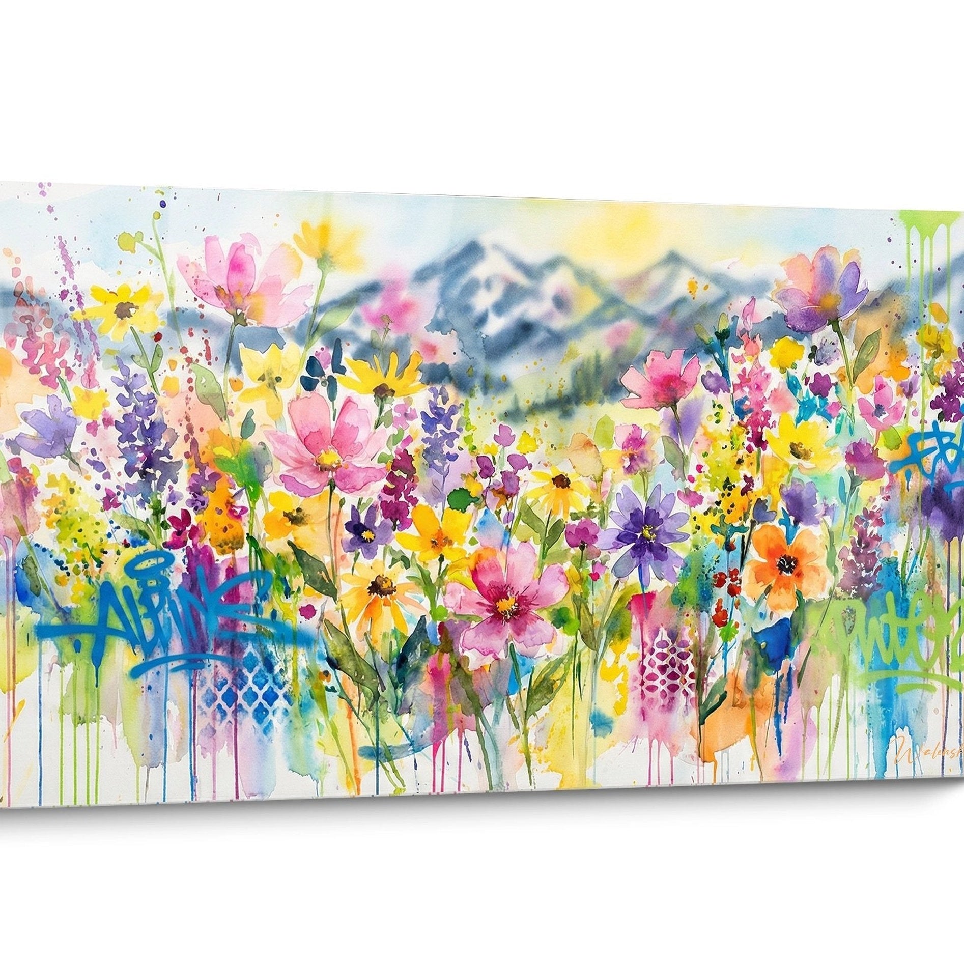 Tableau La Savoie Aquarelle