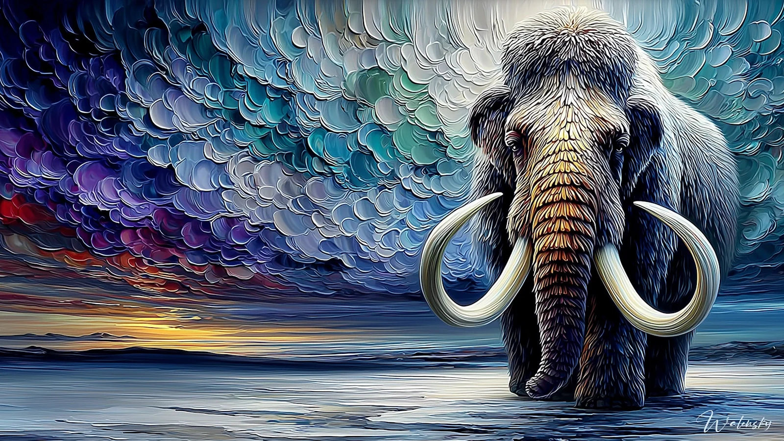 Tableau Mammouth laineux