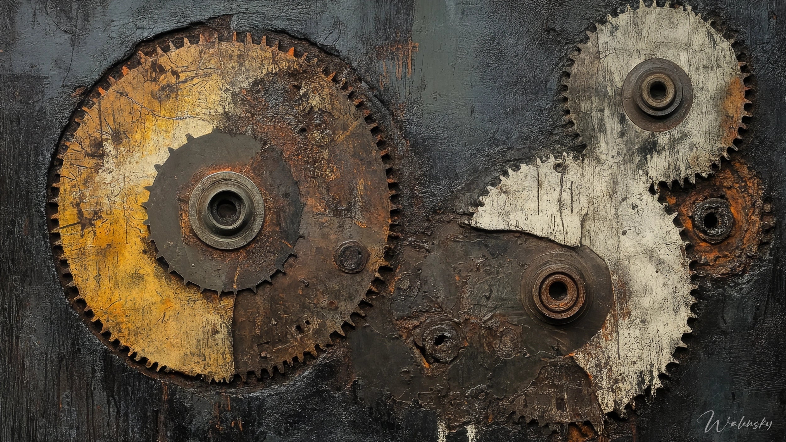 Tableaux machines et engrenages