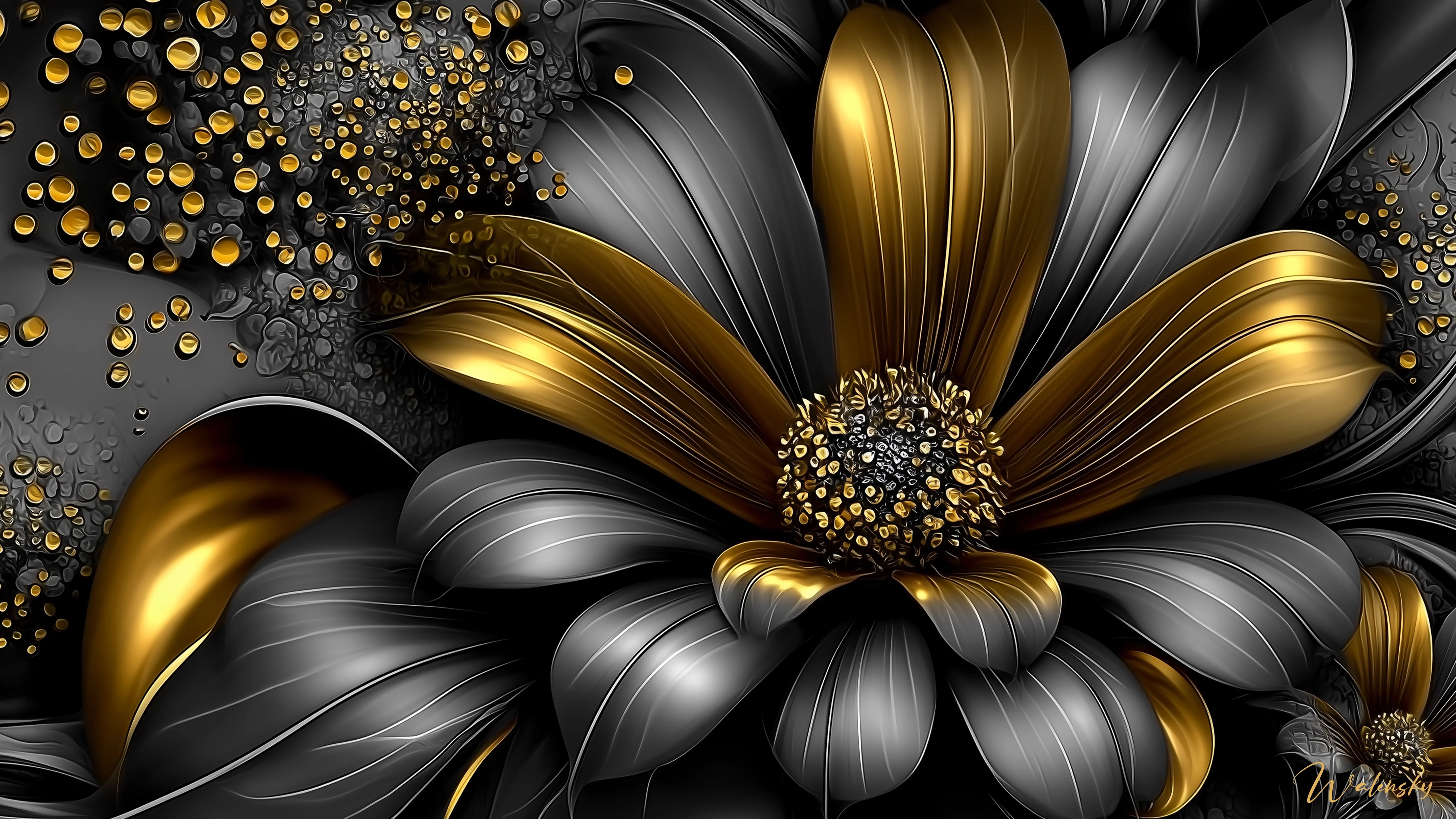 Tableaux originaux l'or Noir