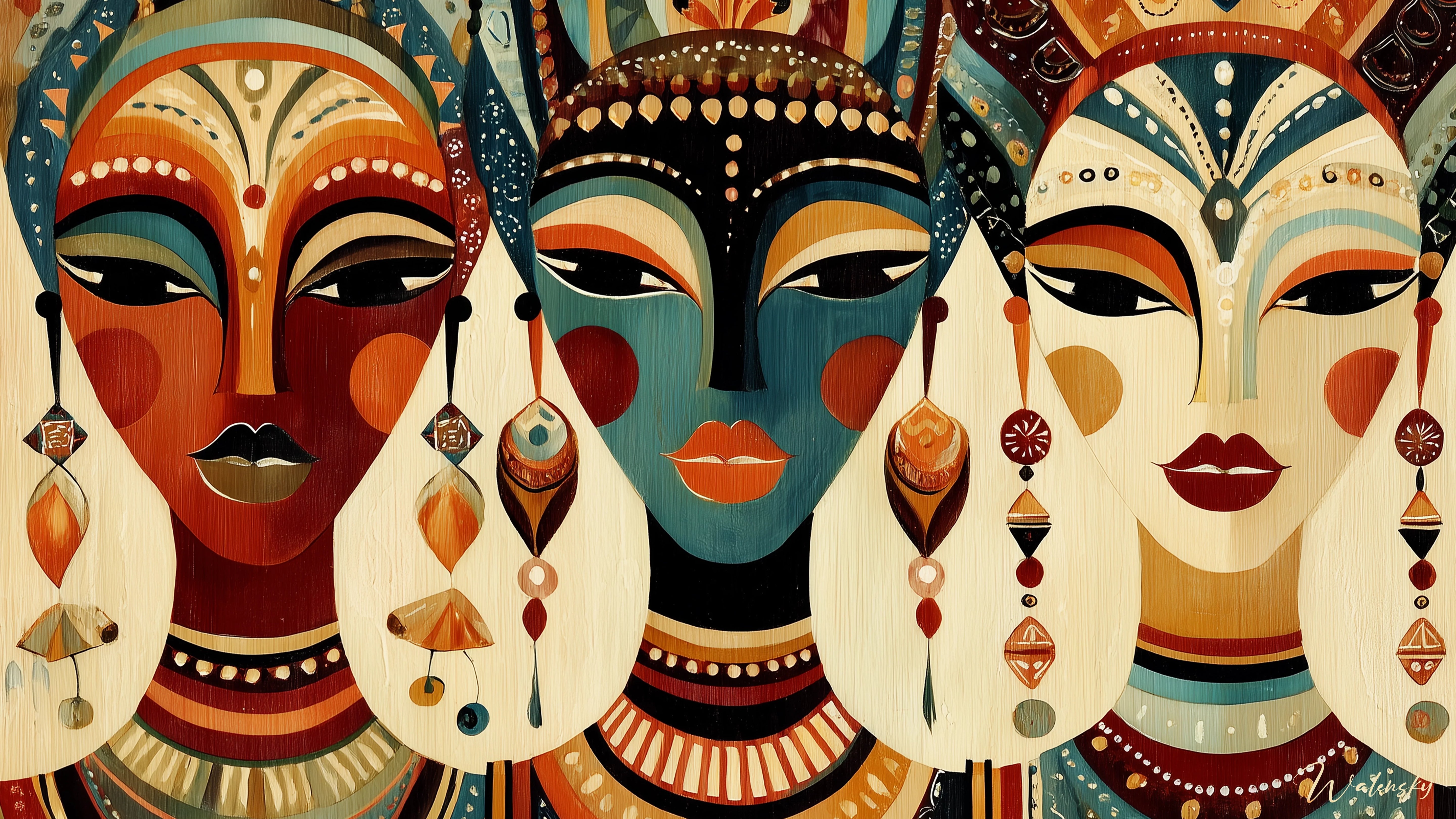 Tableau Masque africain