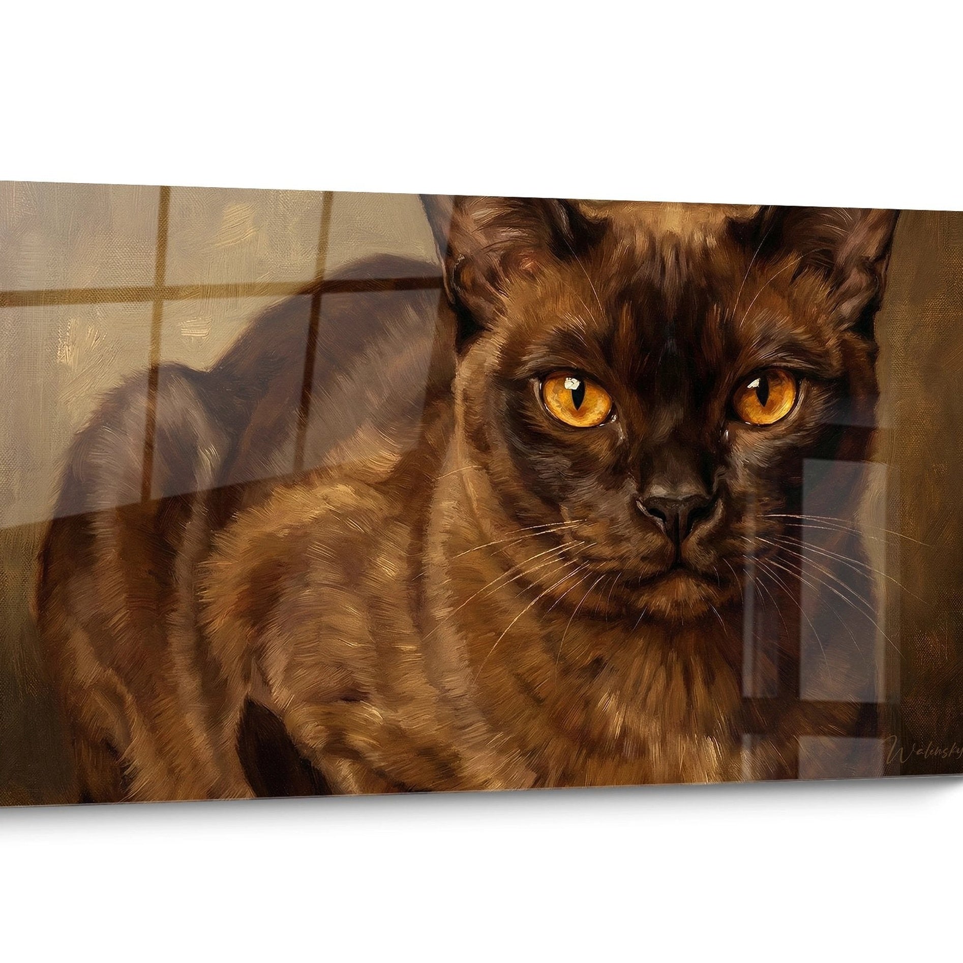Tableau chat Burmese