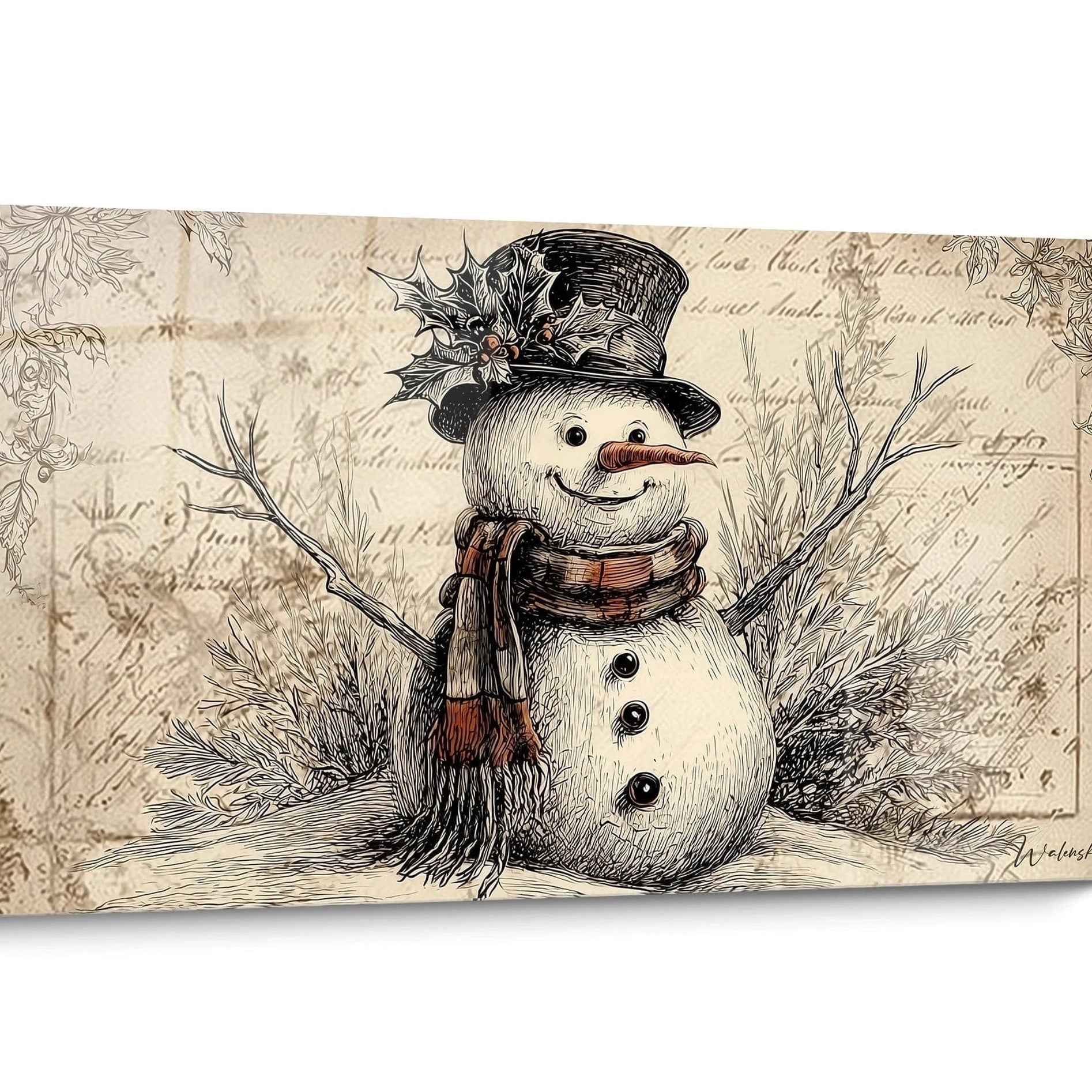 Tableau Noël Vintage