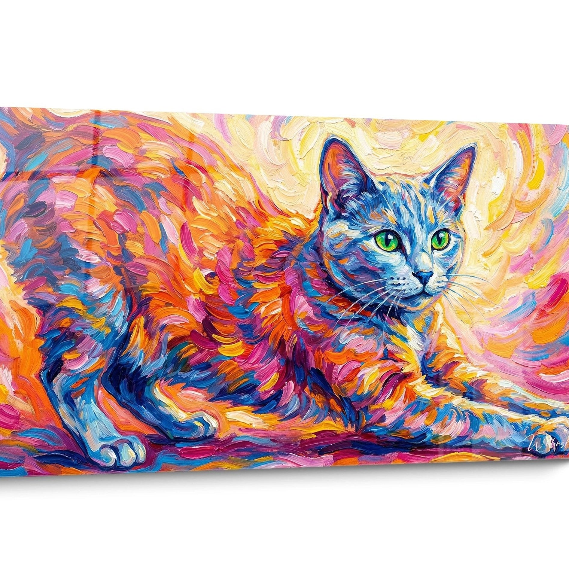 Tableau chat Russian Blue