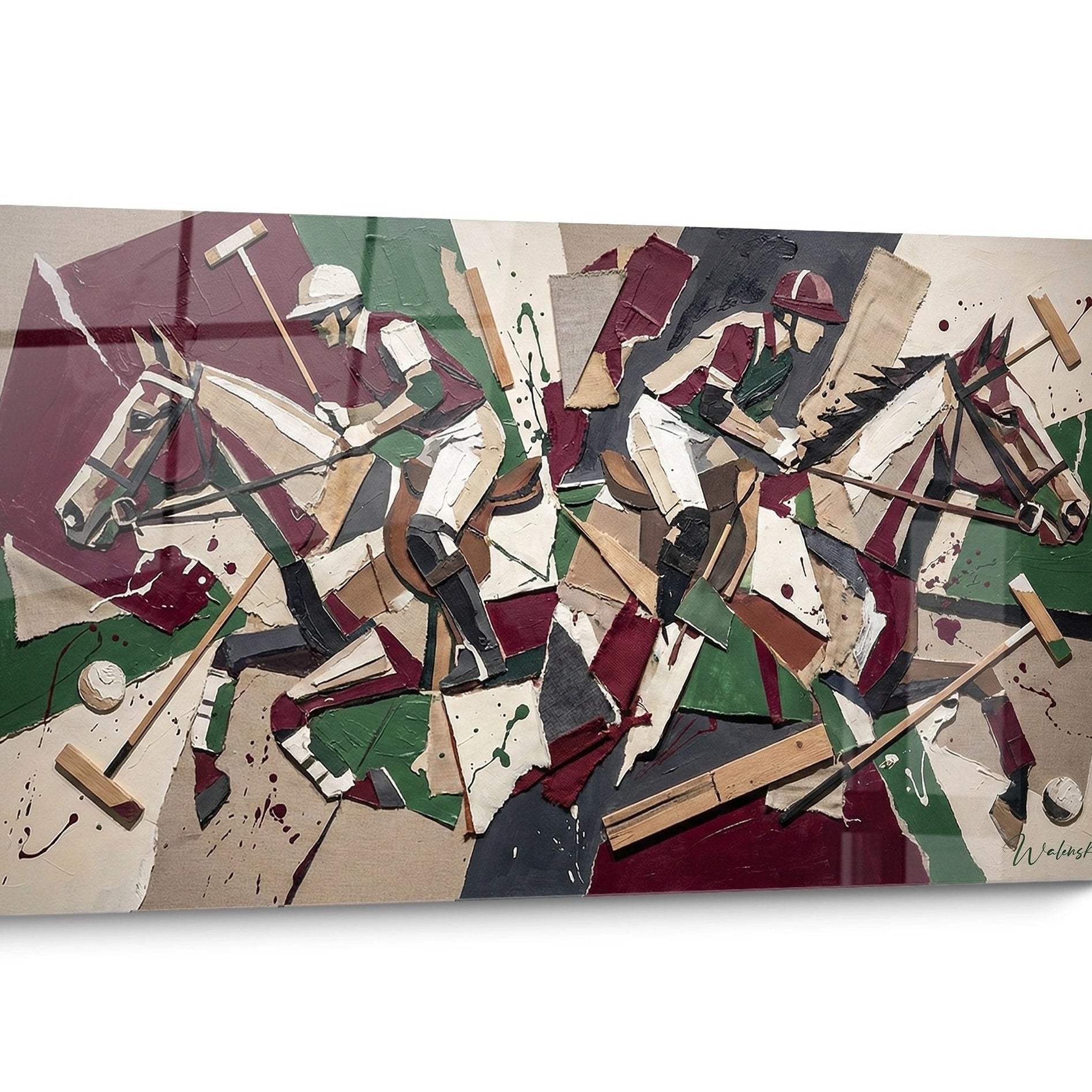 Tableau Polo Abstrait