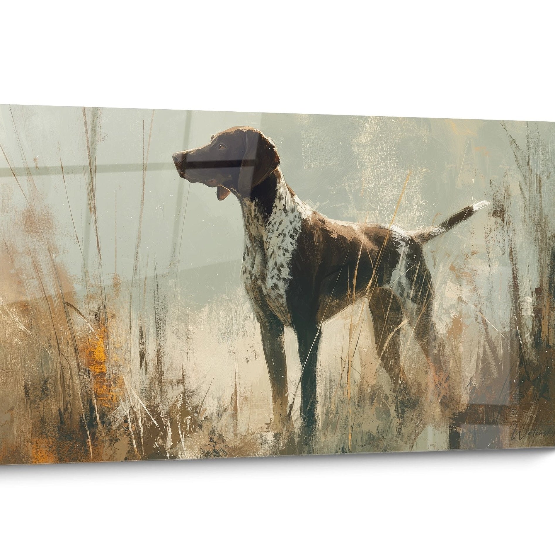 Tableau chien Braque Allemand Chasse