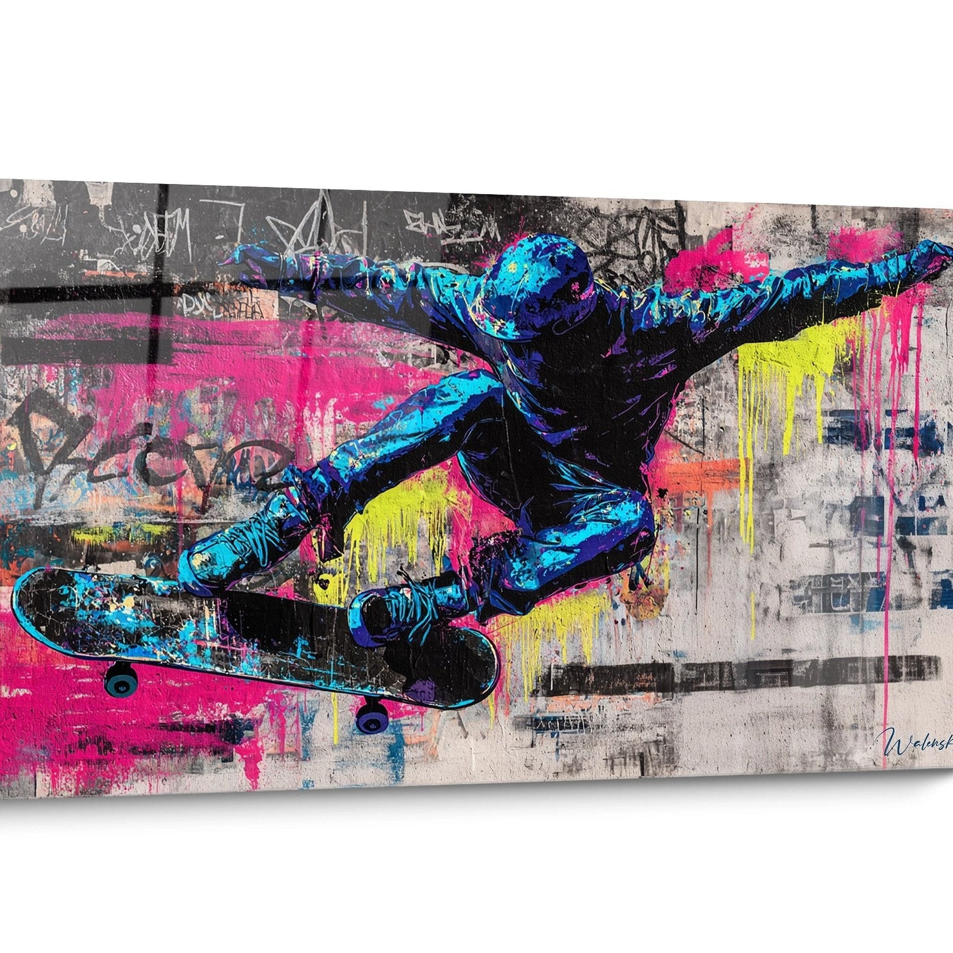 Tableau Skateboard Street Art