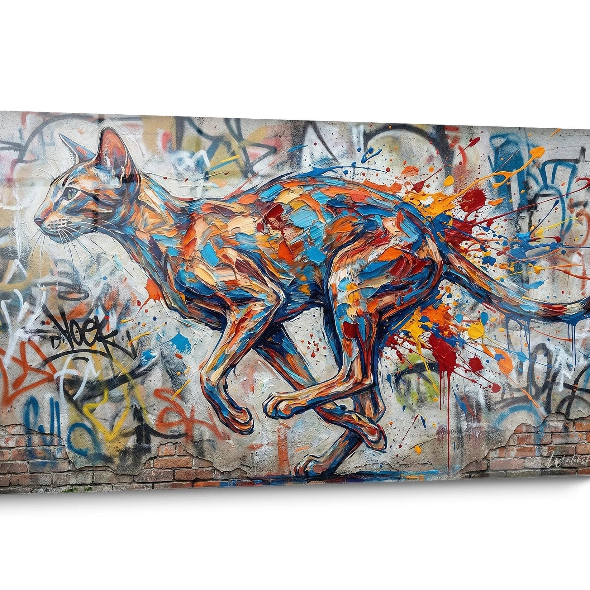 Tableau chat Oriental Shorthair Coloré