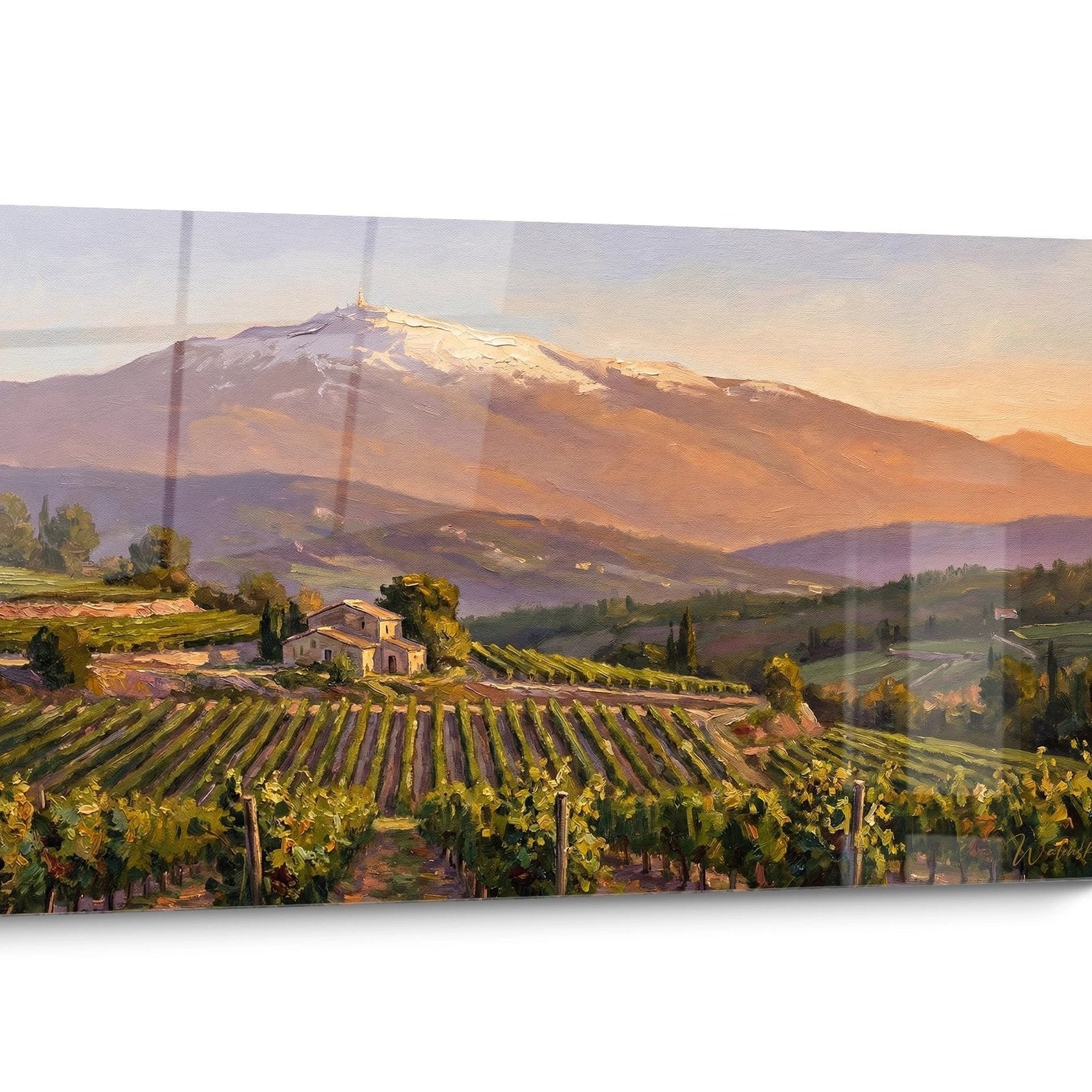 Tableau Provence Coucher Soleil