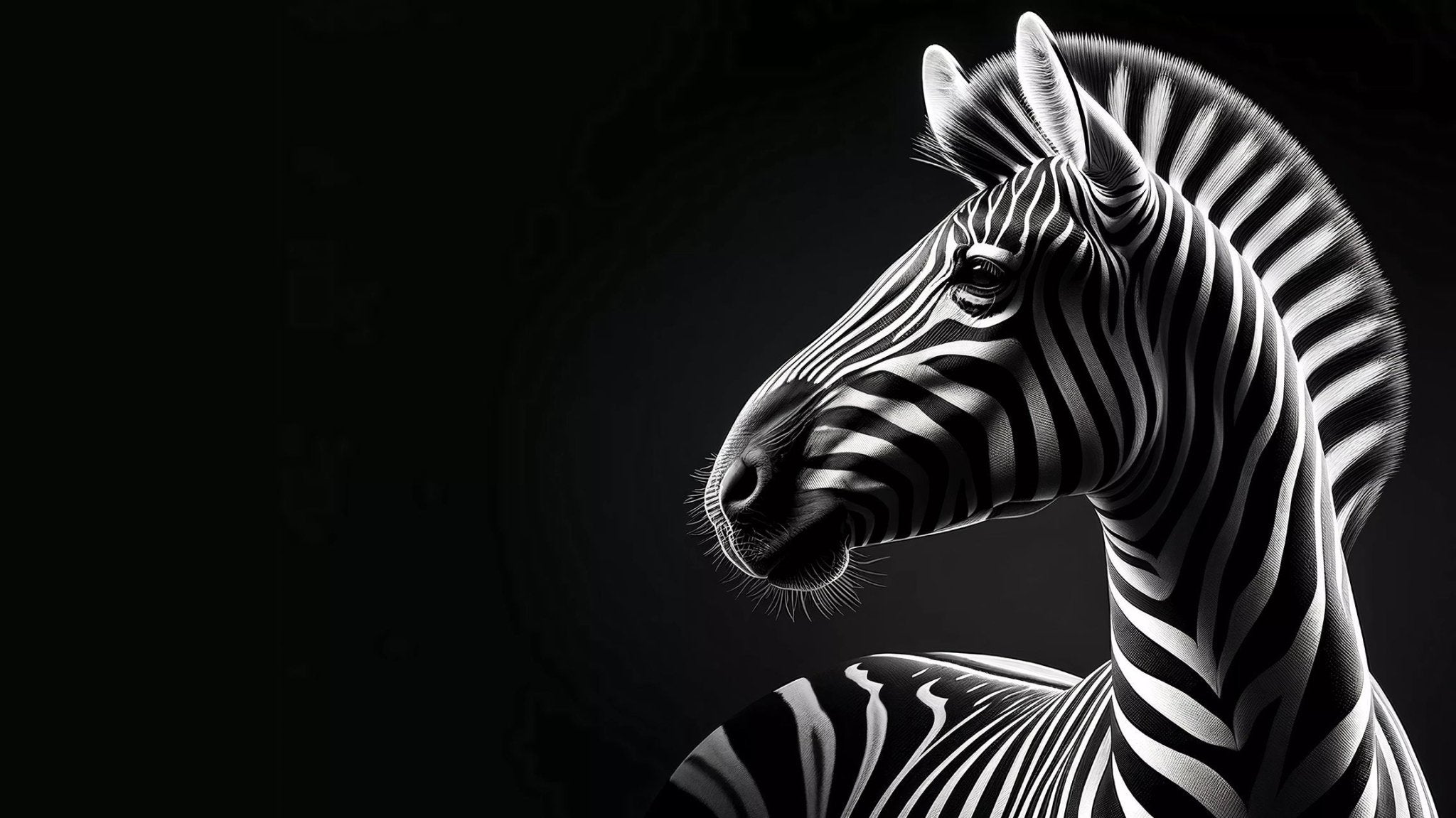 Tableau animaux noir et blanc présentant un portrait saisissant de faune sauvage, où textures, regards et postures sont magnifiés par le traitement monochrome pour une profondeur émotionnelle unique.