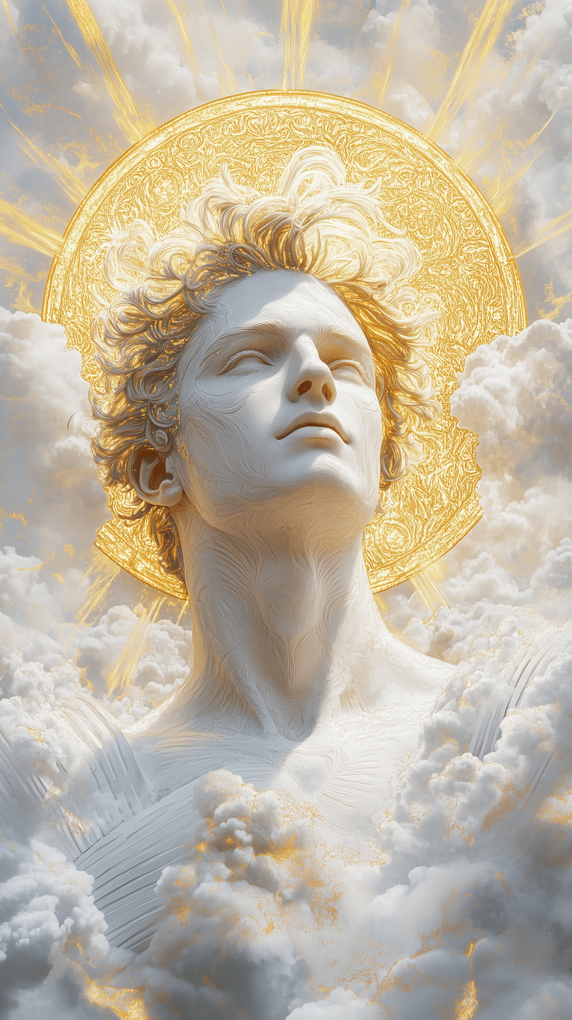 Tableau Apollon représentant le dieu grec de la beauté et des arts dans toute sa splendeur lumineuse, œuvre mythologique incarnant l'harmonie divine parfaite.