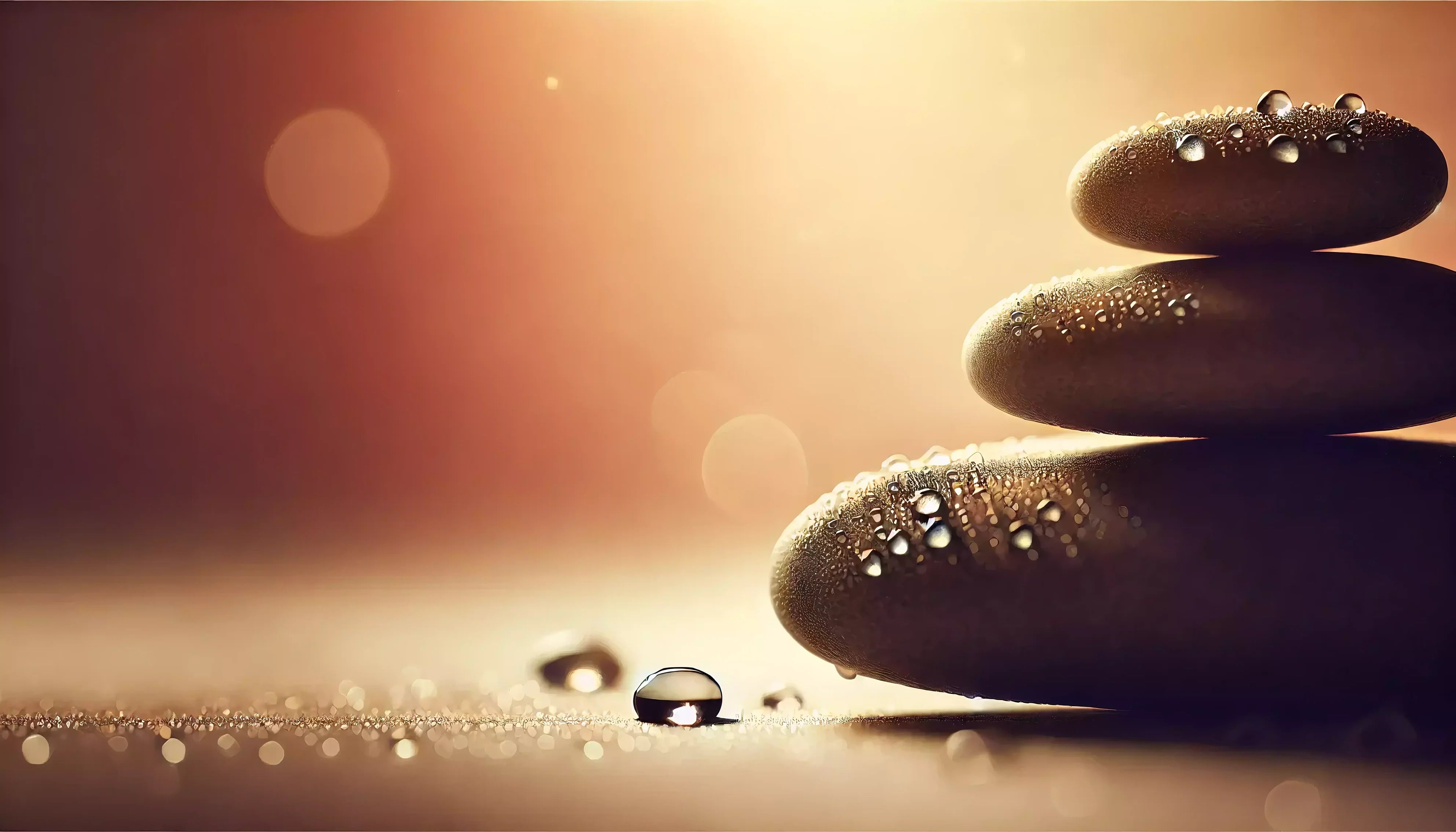 Tableau apaisant pour salle de bain aux motifs relaxants et couleurs douces, créant une atmosphère de bien-être propice à la détente et à la méditation quotidienne.