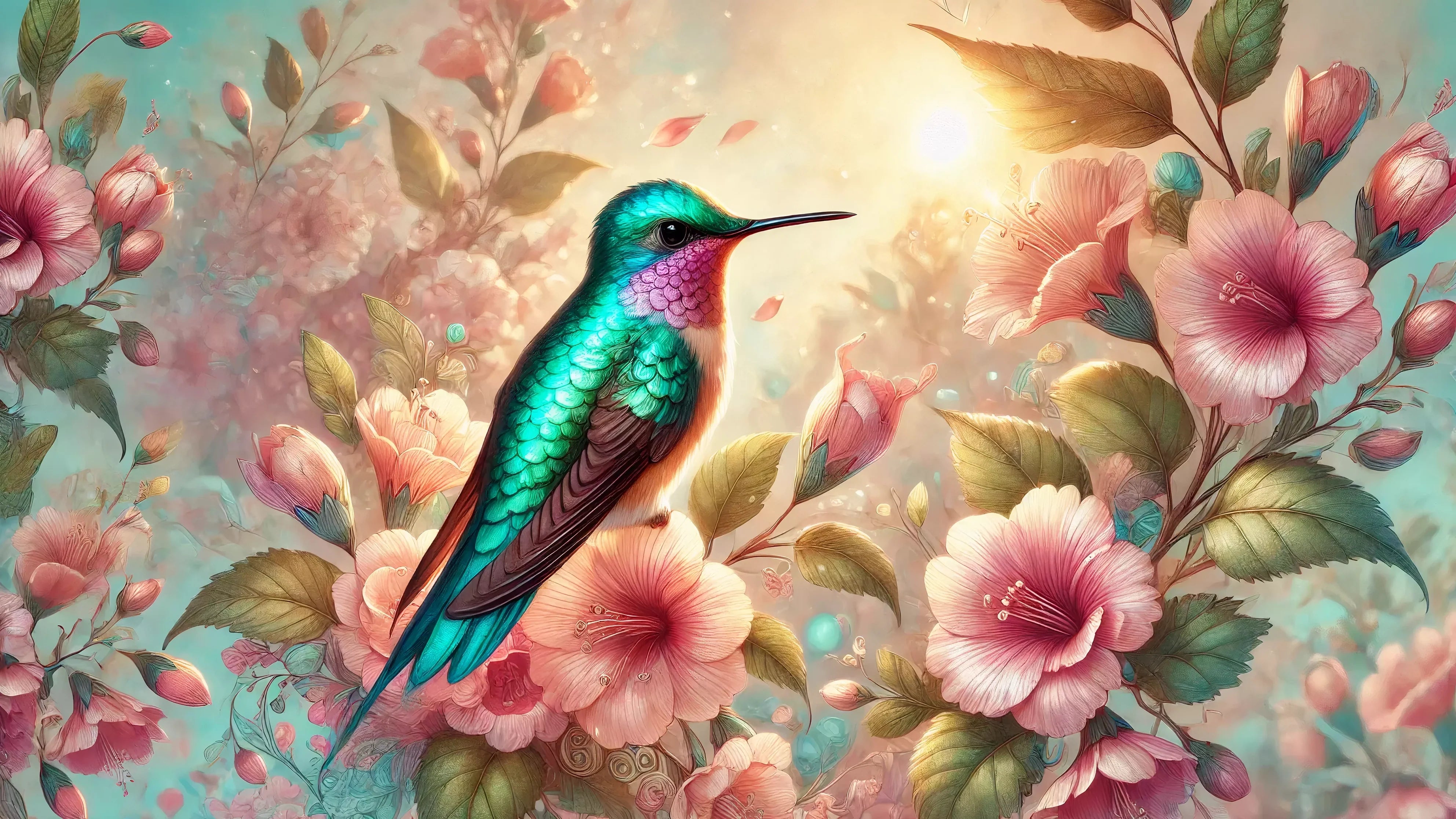 tableau colibri collection en verre acrylique