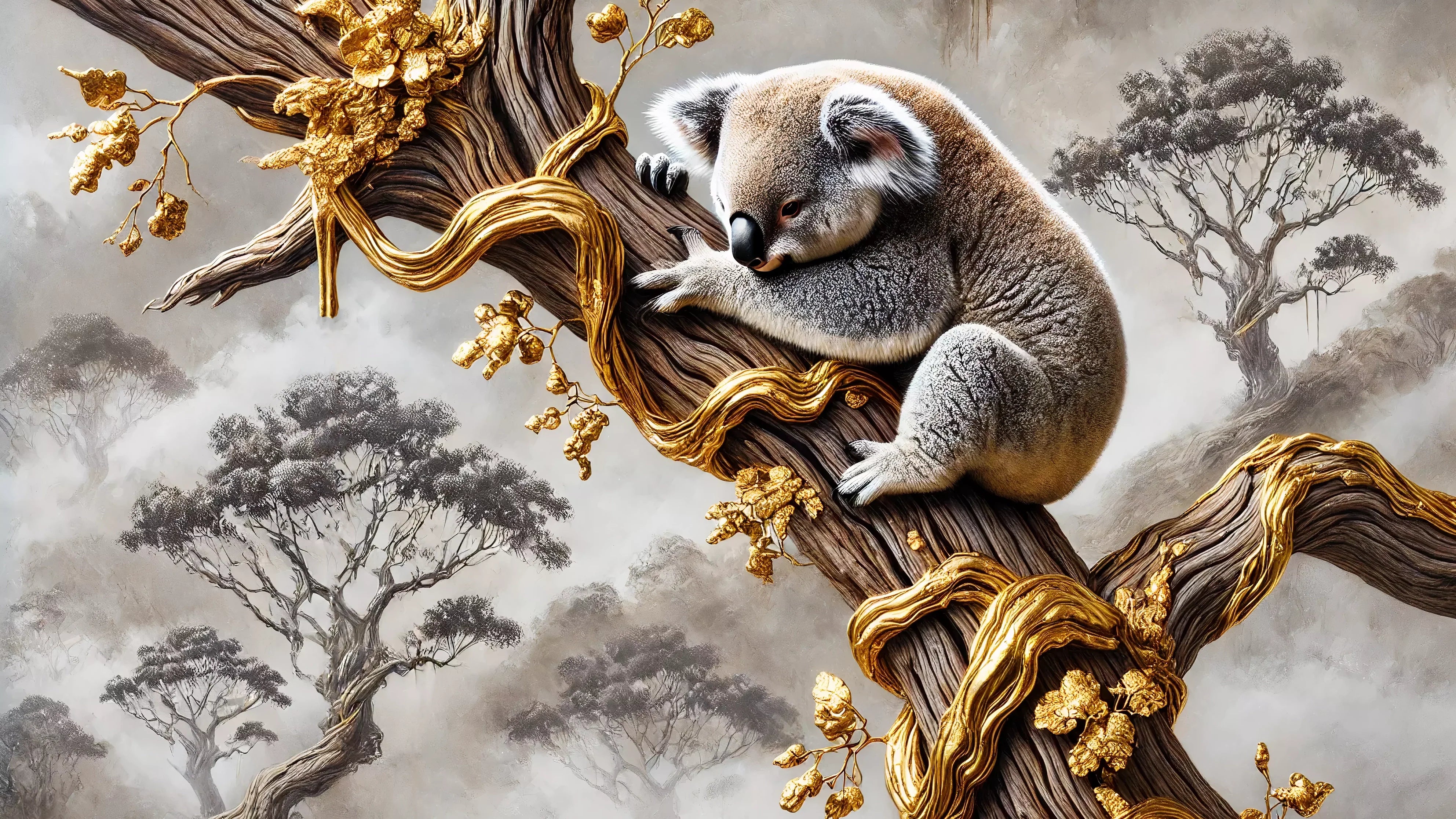 tableau koala collection en verre acrylique