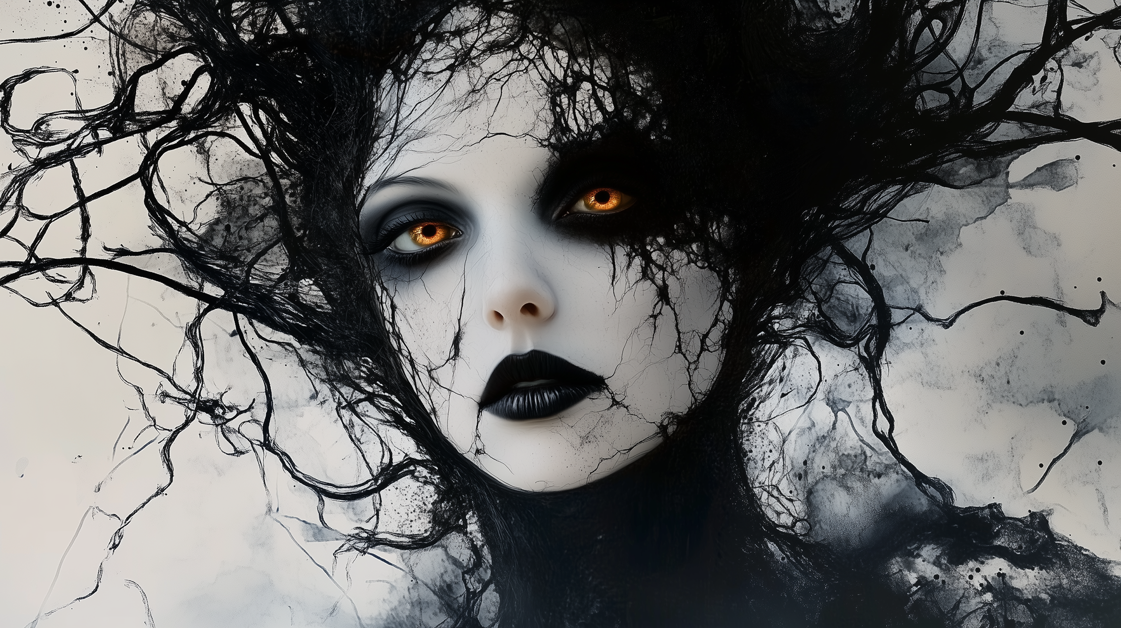 Tableau Lilith illustrant la première femme mythique dans toute sa puissance et son mystère, œuvre d'art symbolisant l'indépendance féminine et la force primordiale.