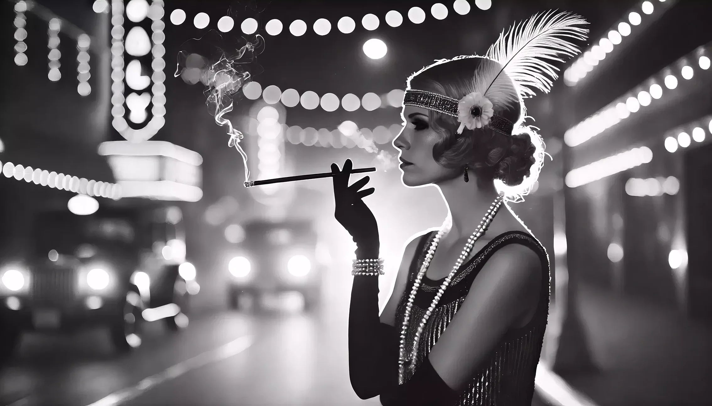 Tableau personnages noir et blanc illustrant des silhouettes humaines expressives dans un contraste monochrome saisissant, mettant en valeur les lignes et expressions avec une élégance minimaliste.