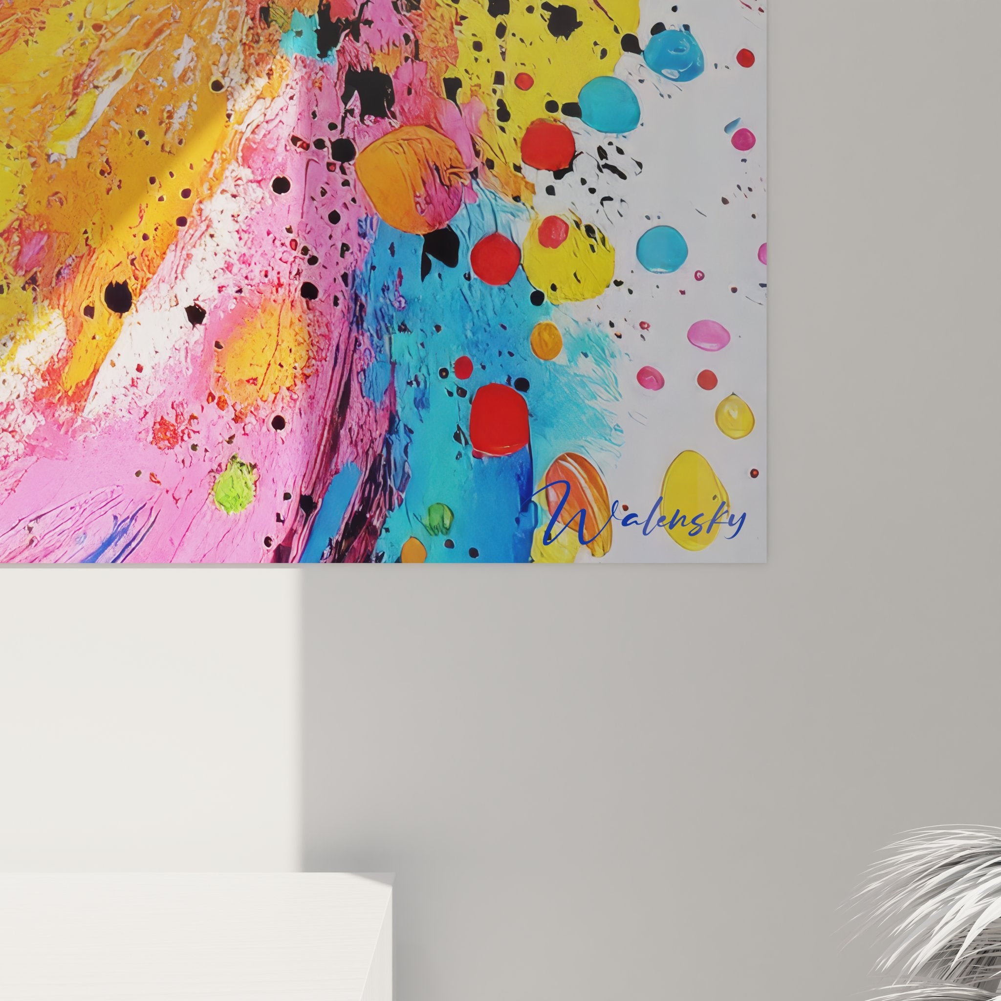 Tableau explosion de couleurs - Énergie cosmique - édition abstrait coloré