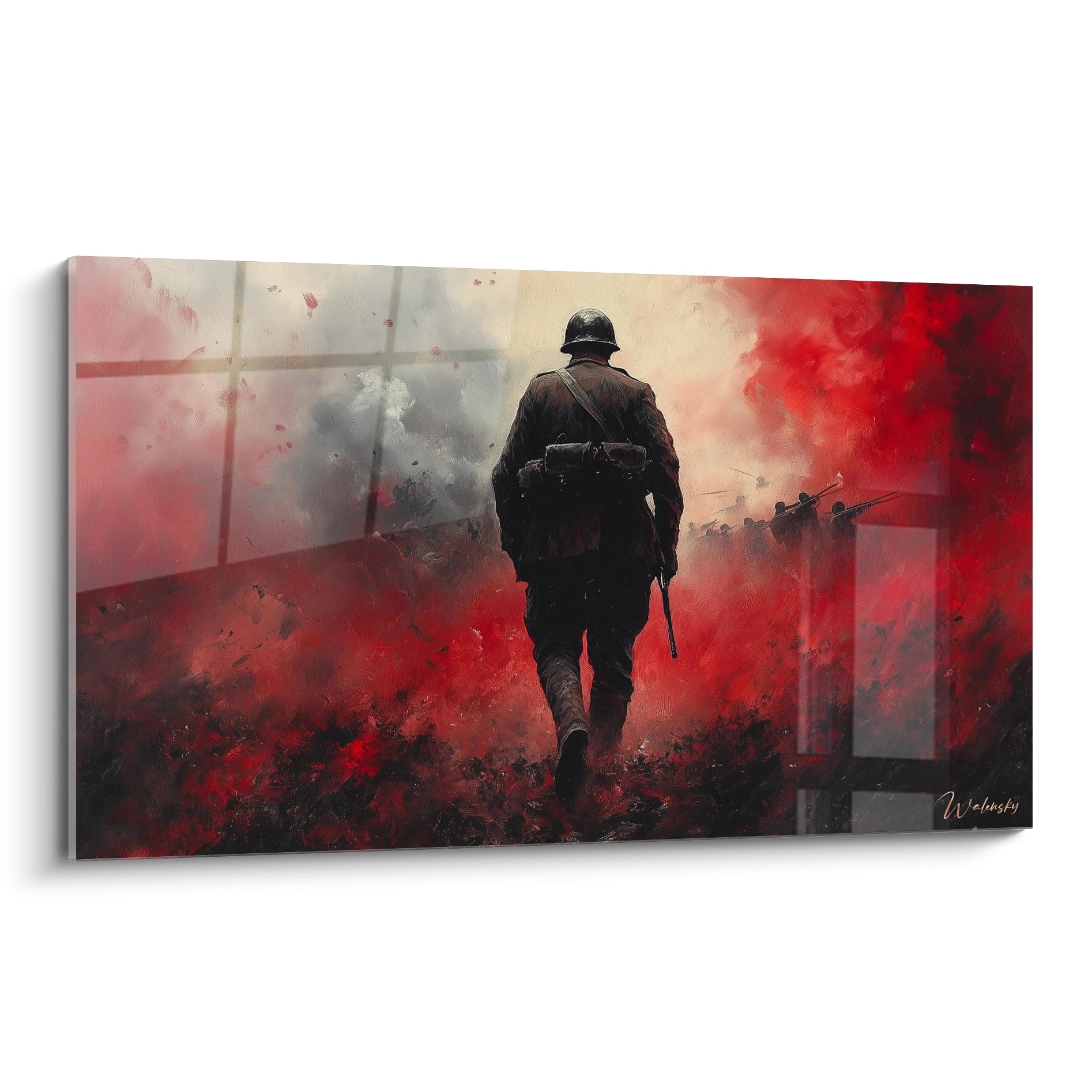 Tableau Soldat Brumes Pourpres