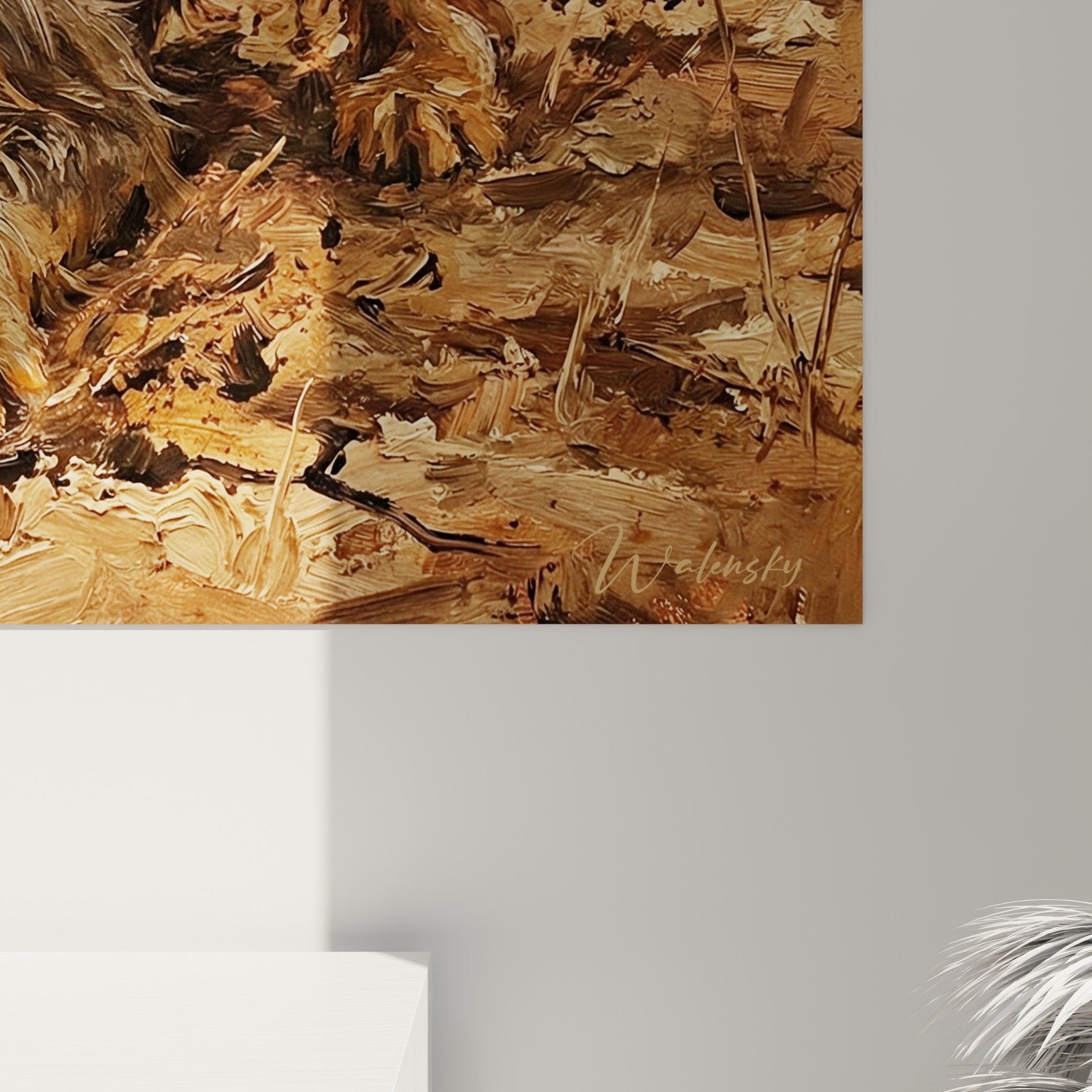 Berger Picard painting overview escape rural decor ochre palette pictorial style