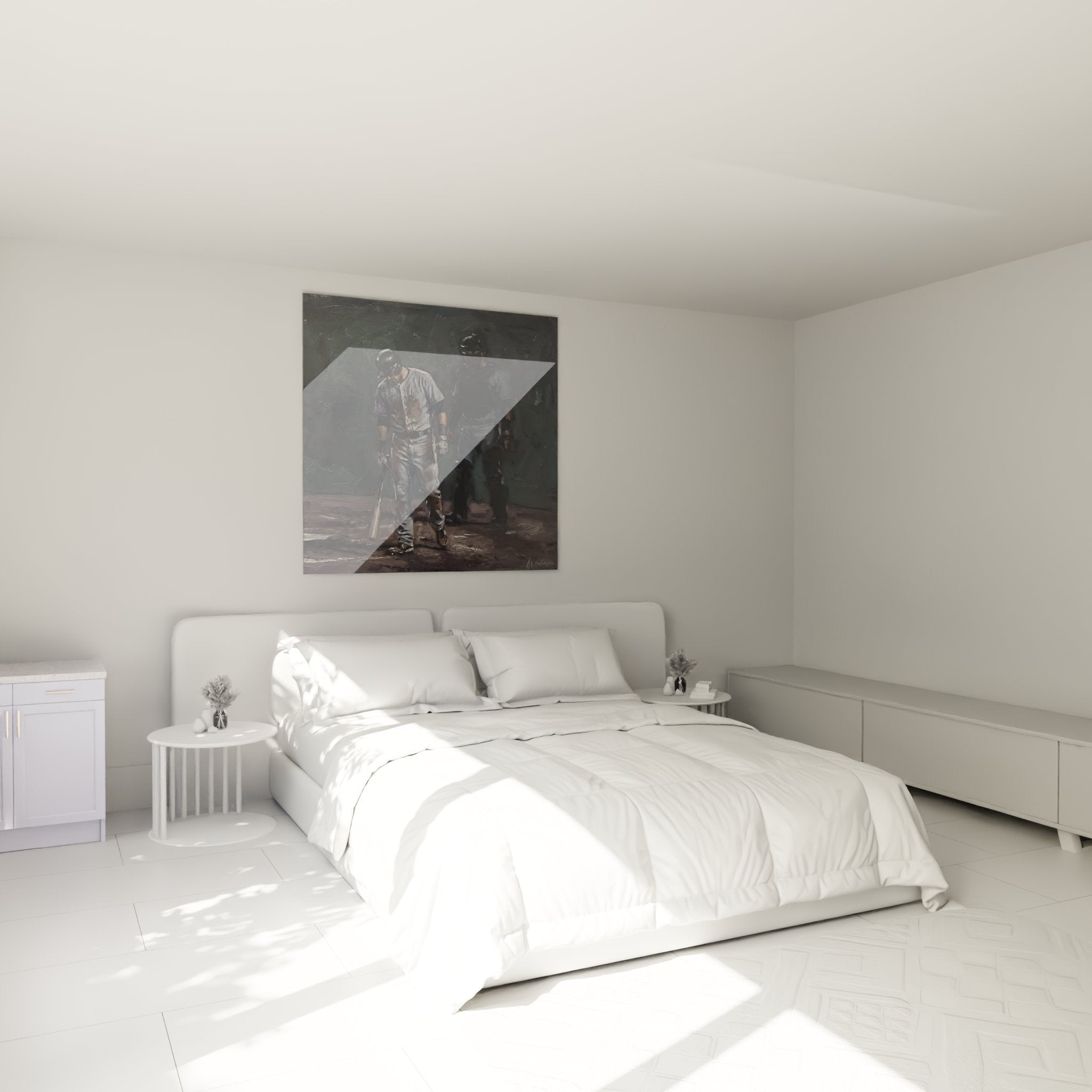 Quadro baseball spogliatoio decorazione camera, atmosfera sportiva autentica per appassionati