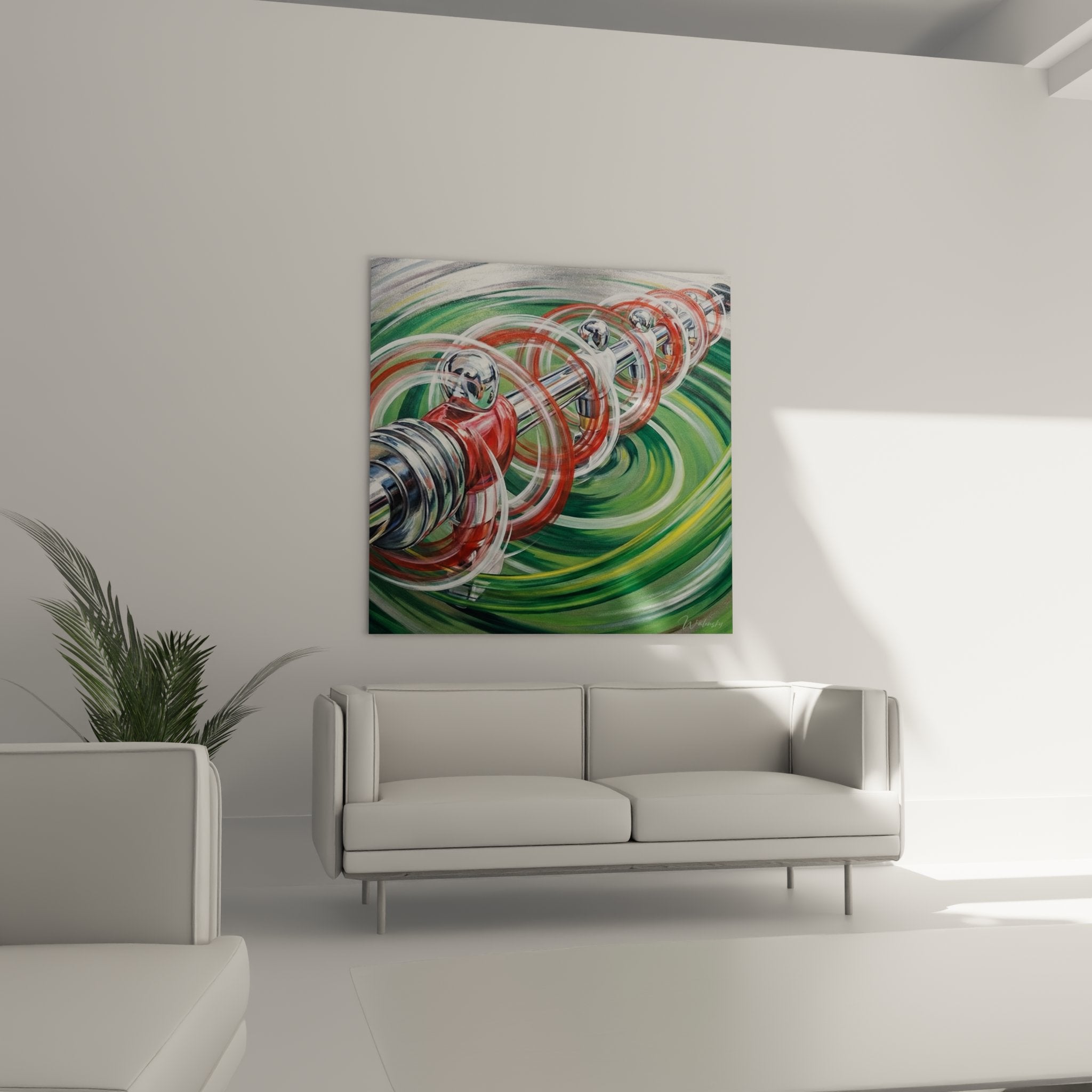 Primo piano sui dettagli del quadro calciobalilla che mostra le figurine cromate e gli effetti di movimento