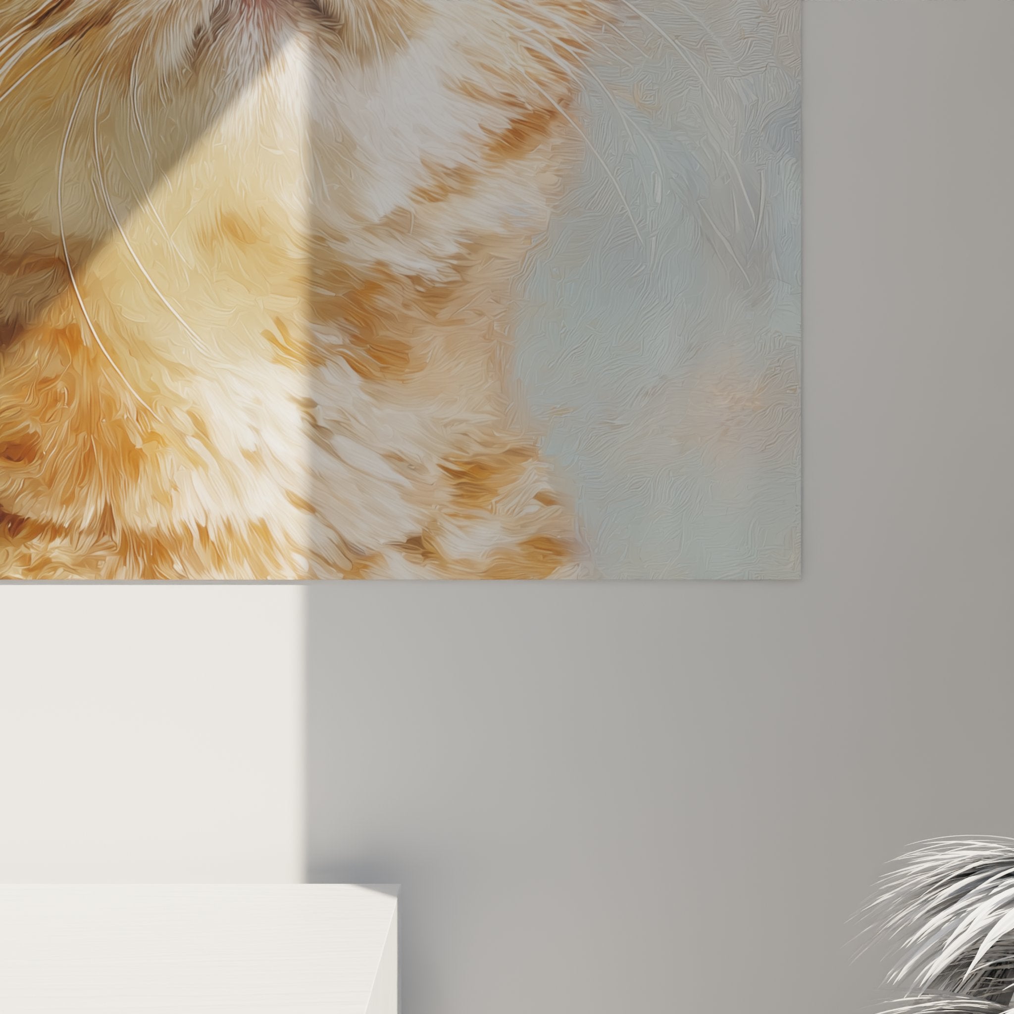Scottish Fold cat wall art living room modern decoration feline art premium quality print