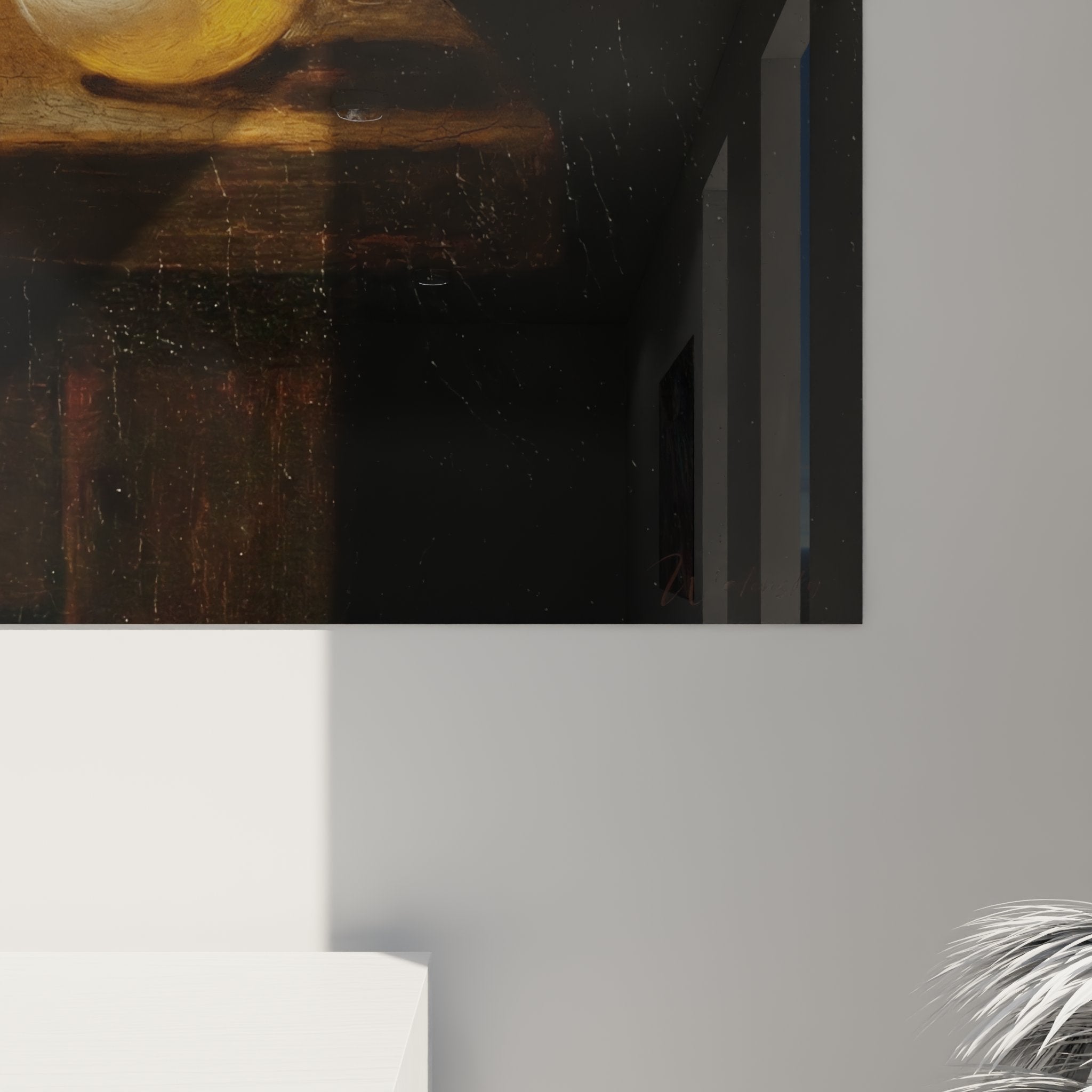 Vue ensemble tableau ping-pong atmosphere chaleureuse decoration murale sport artistique