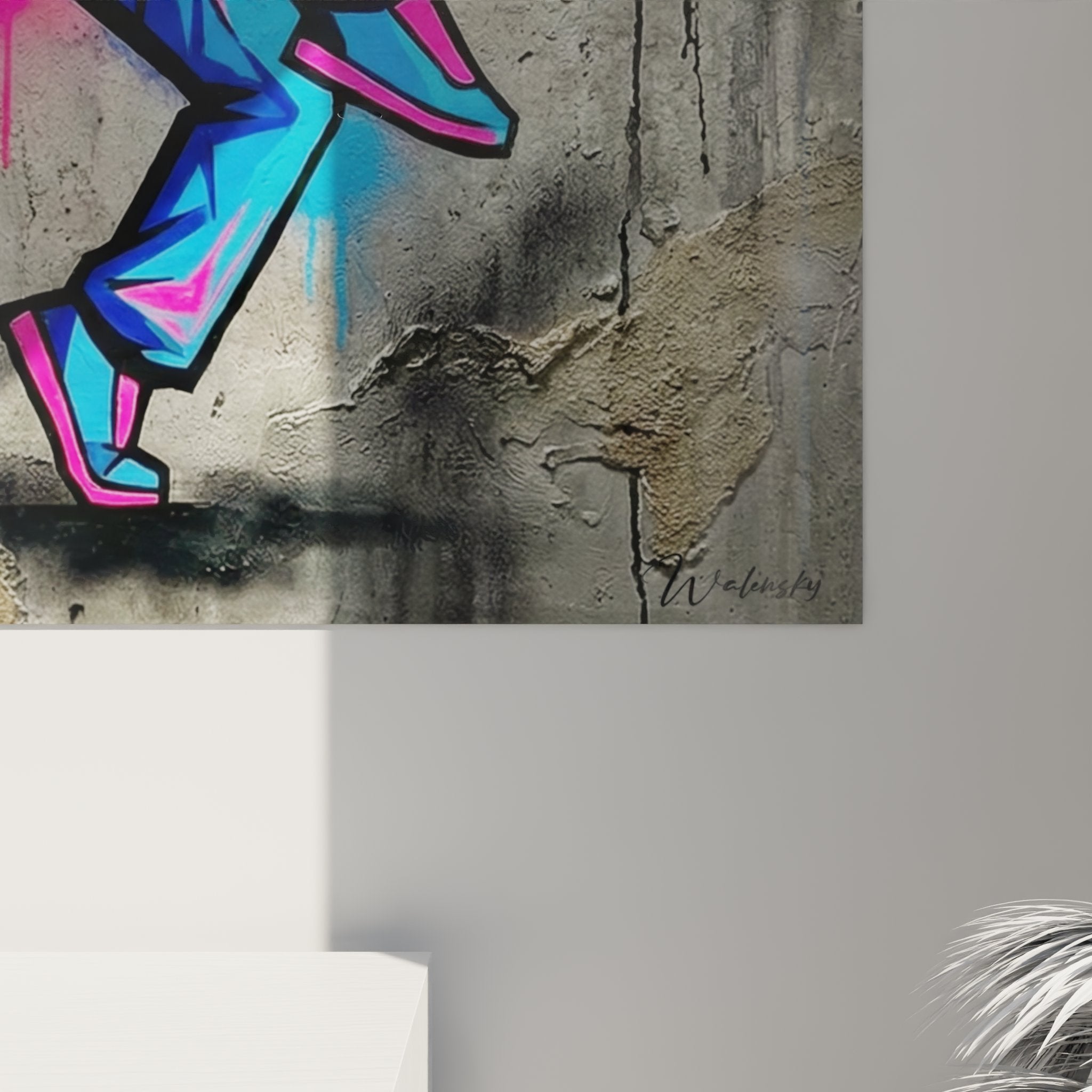 Hip hop urban dance wall art modern living room contemporary mural decor