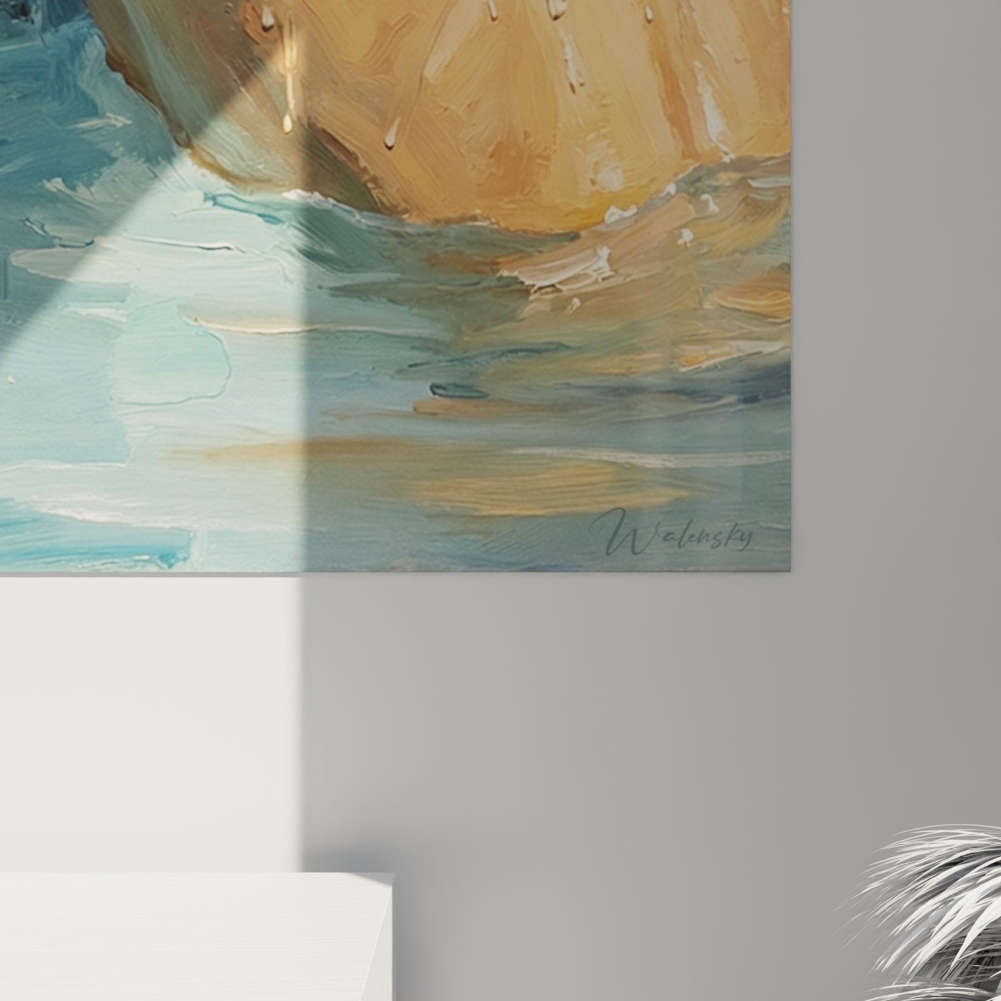 Overview swimming pool canvas swimmer hanging on wall interior decoration aquatic swimming theme