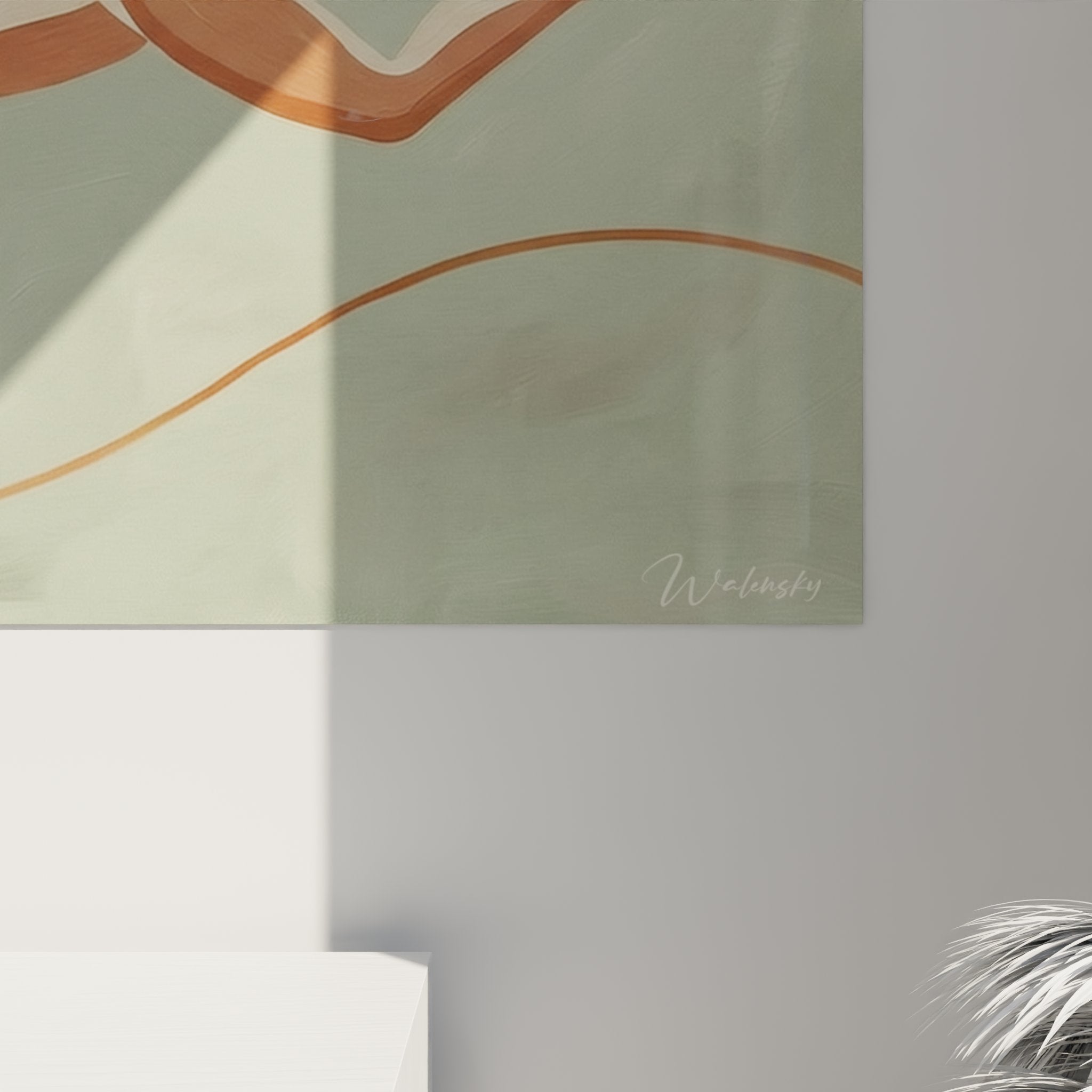 Jump rope wall art ensemble view, contemporary sport art feminine interior decoration