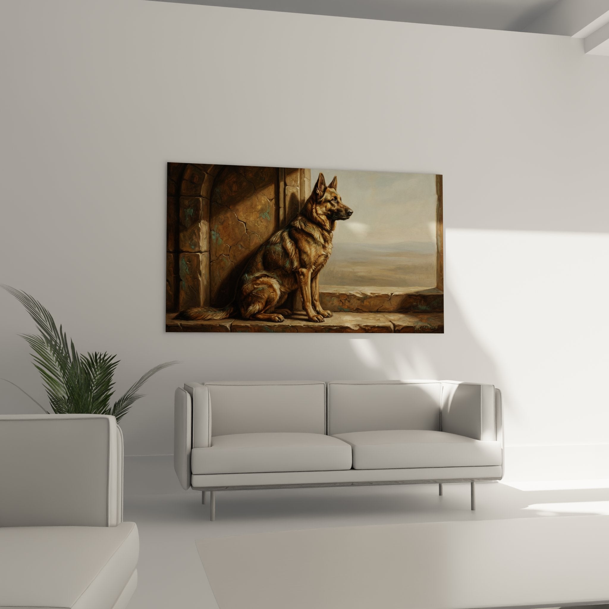 detail berger allemand pelage fauve noir texture pierre ancienne fissures naturelles