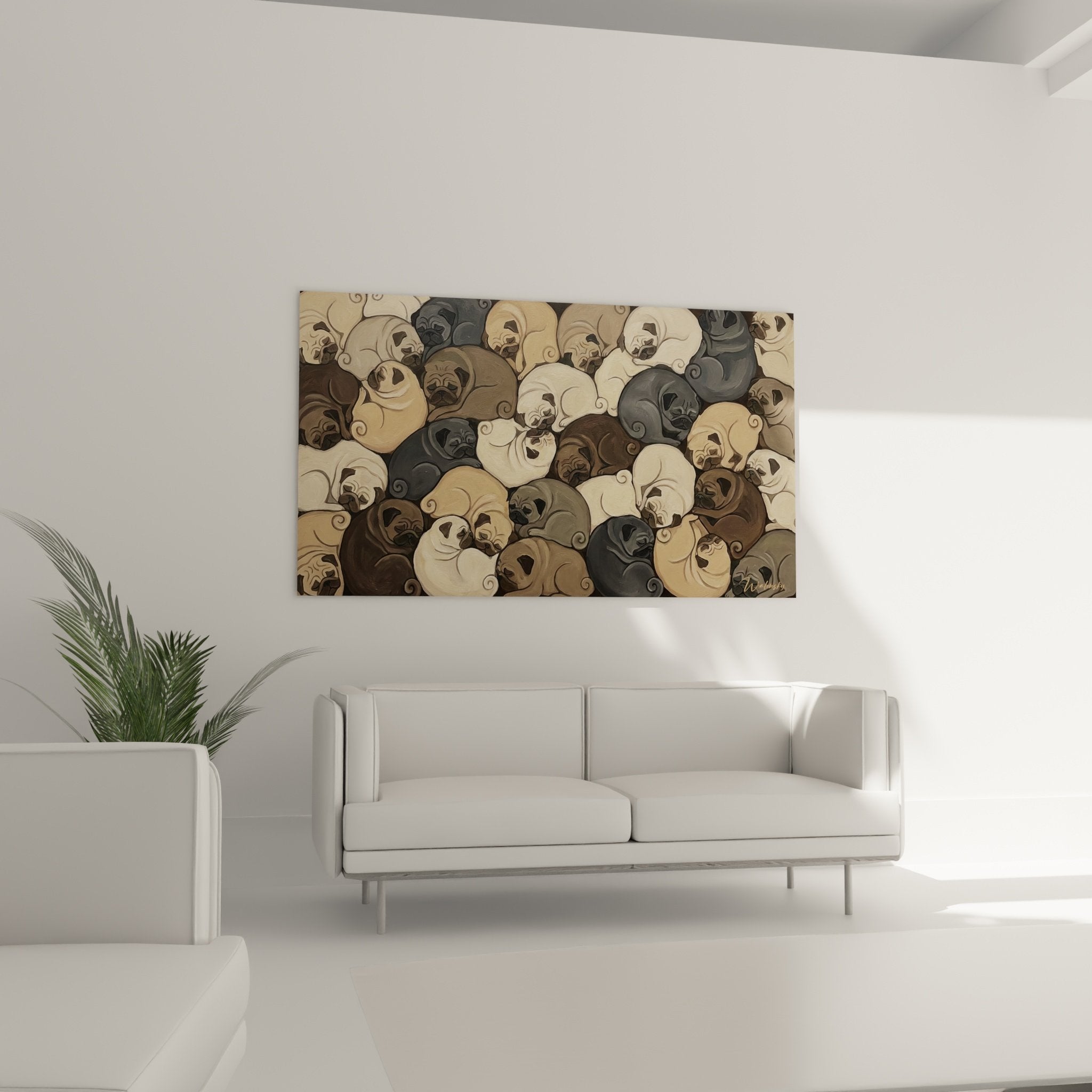 detail rapproche mosaique carlins ornements spirales palette beiges gris bronze texture artistique raffinee