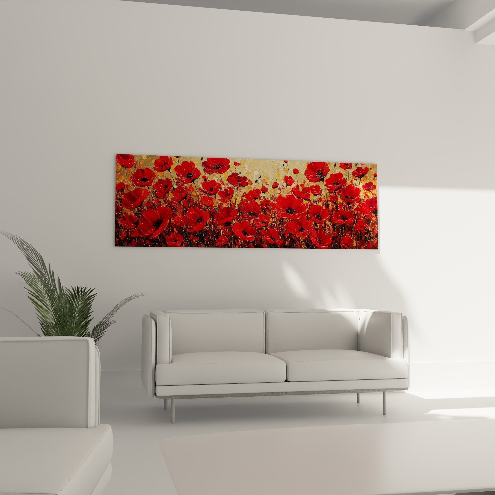 Detail coquelicots rouges vermillon coeurs sombres petales textures riches peinture impressionniste feng shui