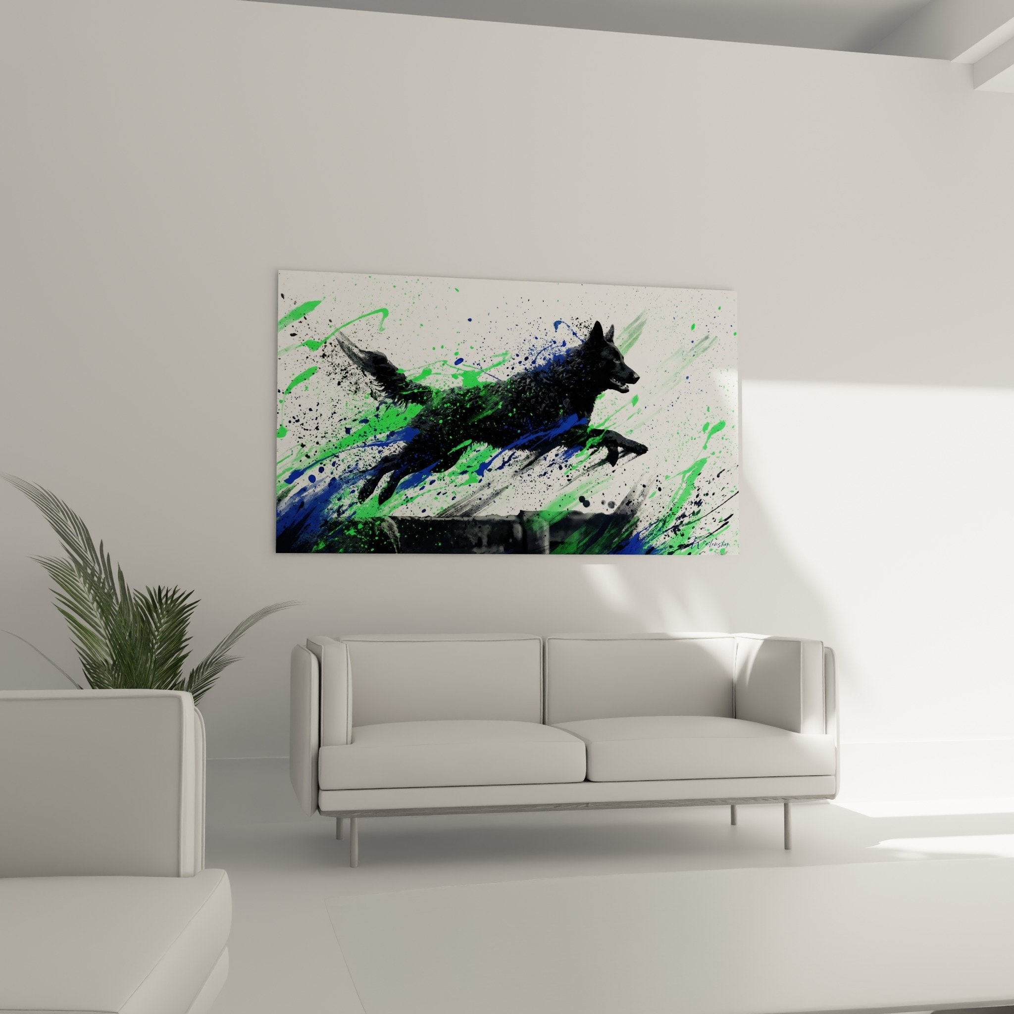 mudi painting detail projections canvas texture artistic modern expressive