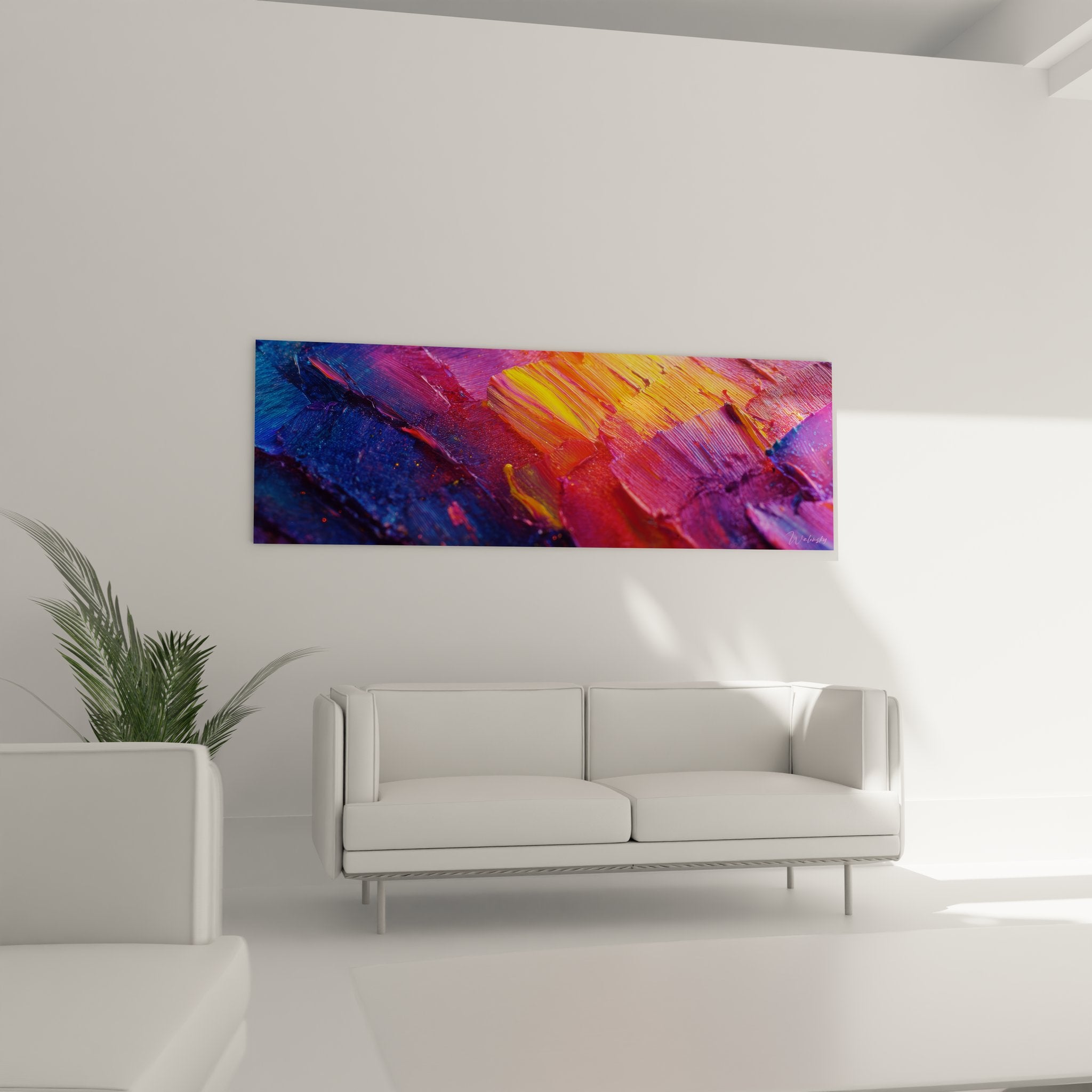 Gros plan détail peinture abstraite texture empâtement couleurs vives relief artistique