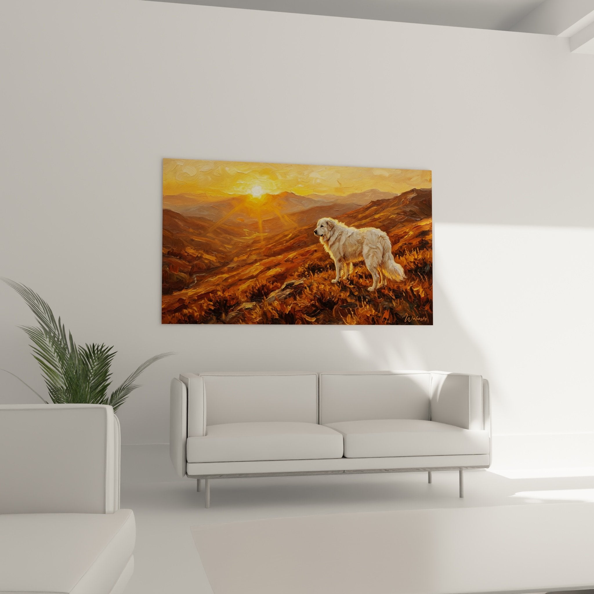 detail peinture chien blanc fourrure technique pinceau expressif art animalier