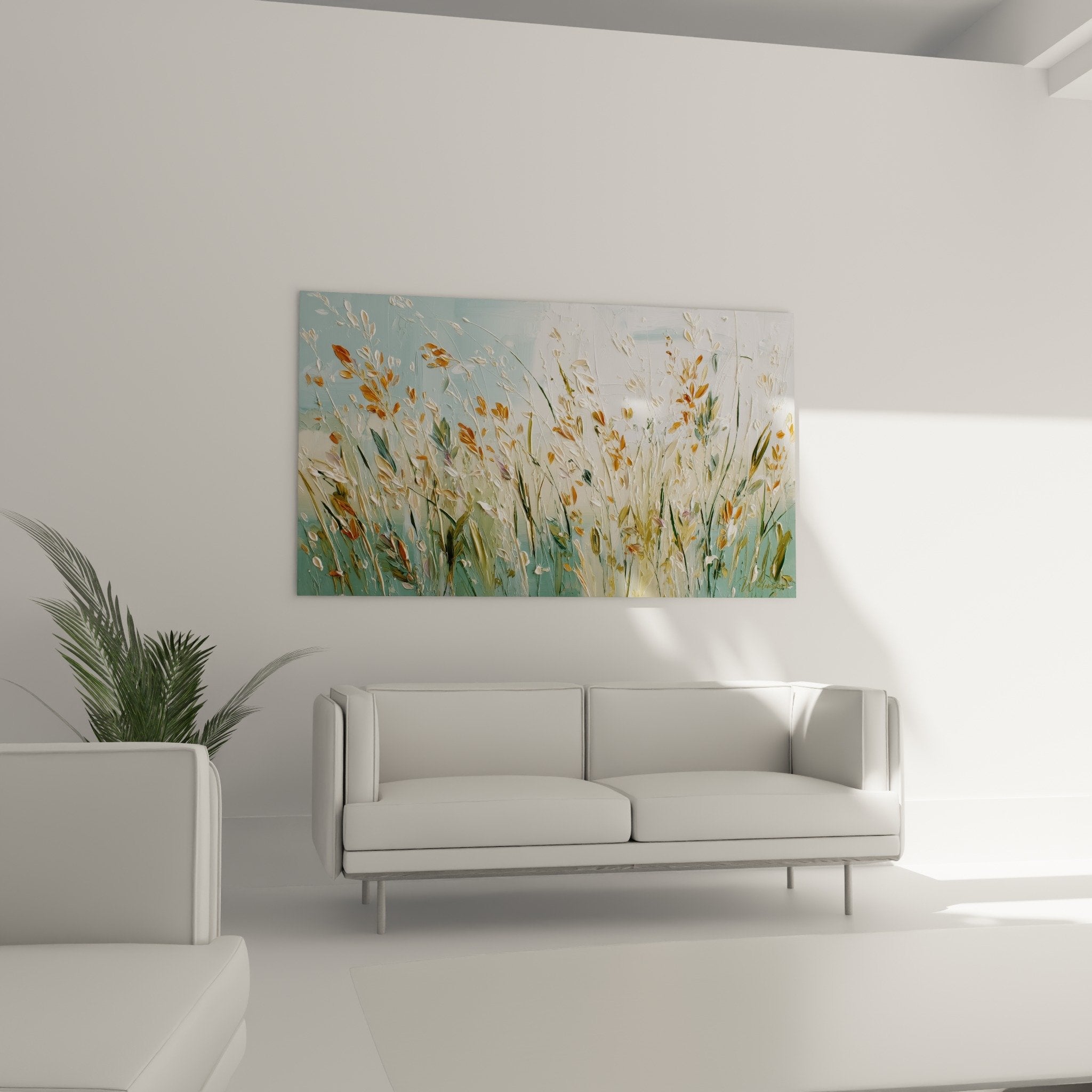 Detail painting grasses golden ears textured impasto artistic style rustic nature