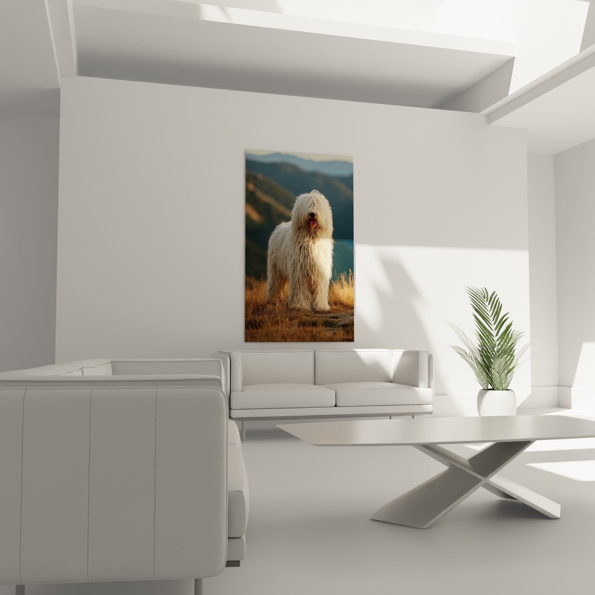 Dettaglio mantello Komondor corde pelo crema avorio texture naturale cane pastore gregge arte animale