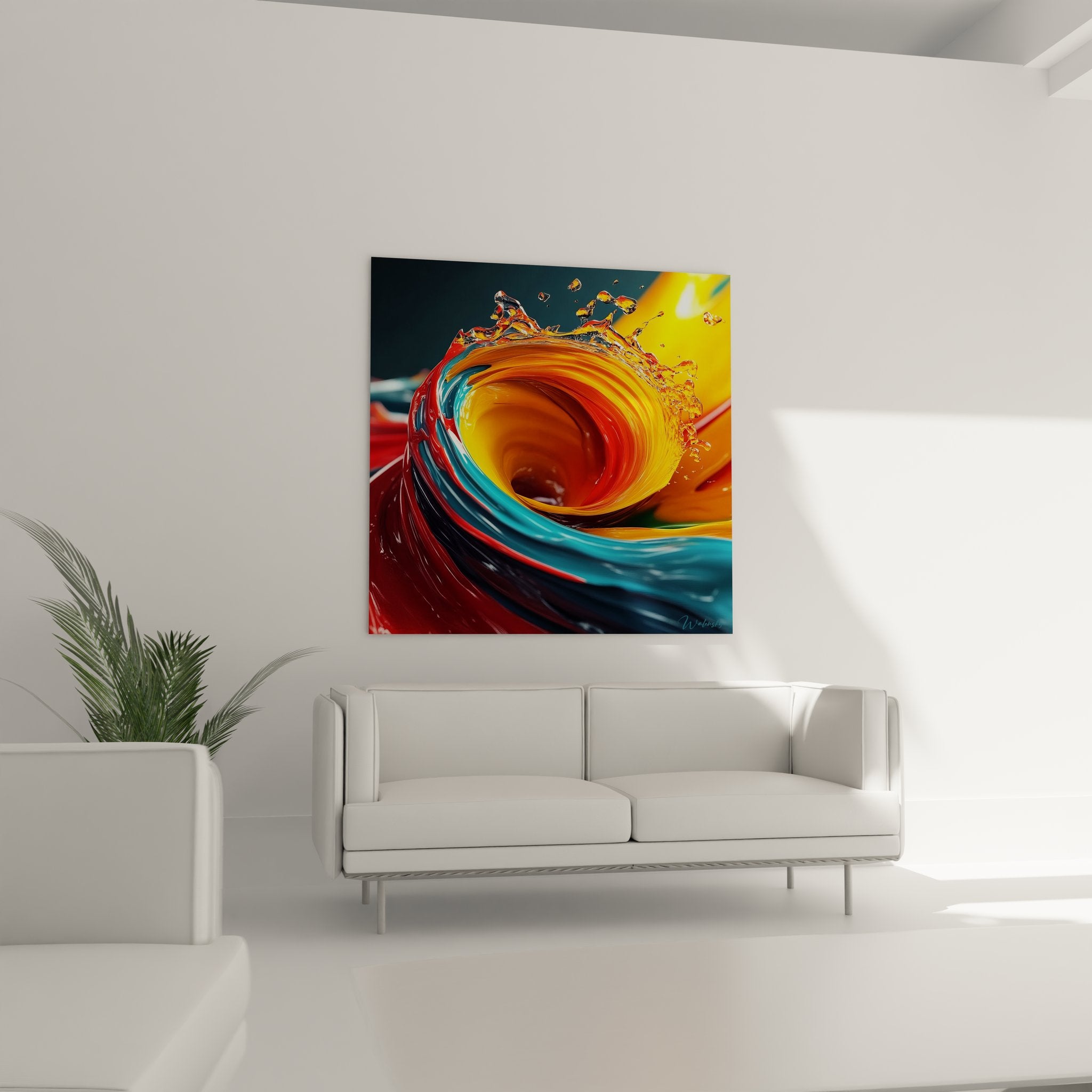 Gros plan détail spirale liquide multicolore texture fluide art abstrait