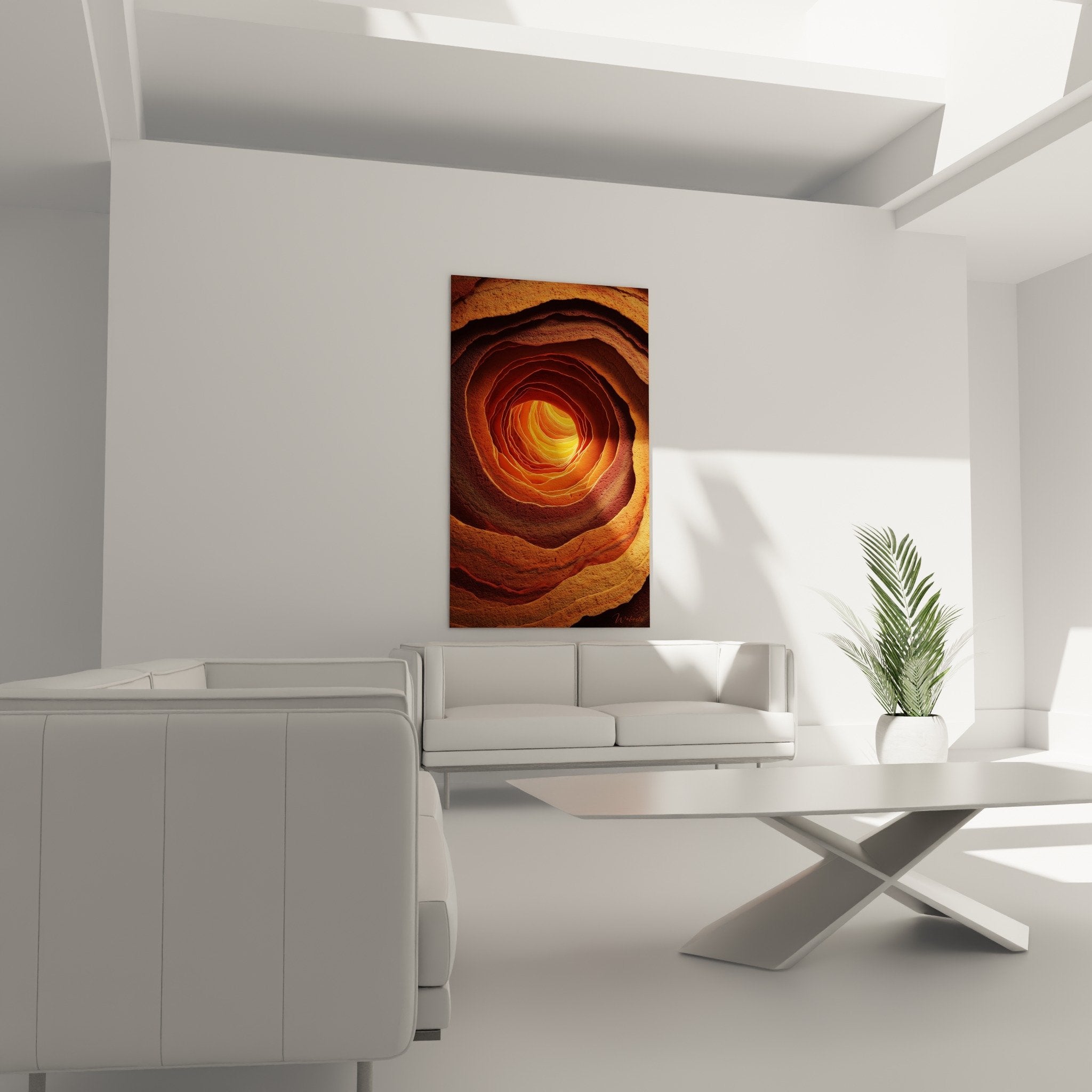 Rocky spiral detail sandstone ochre orange sedimentary textures canyon feng shui northeast earth