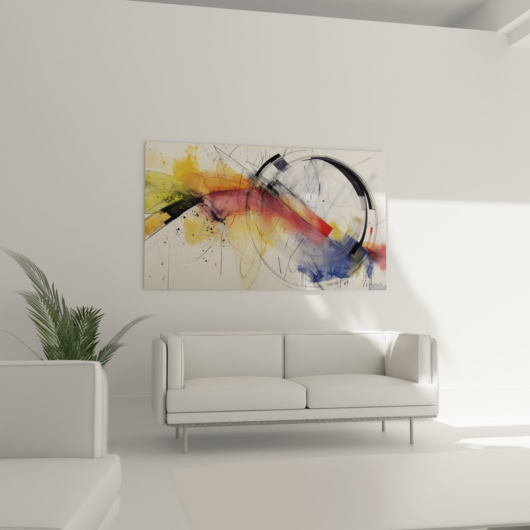 Détail gros plan tableau art abstrait textures couleurs dessin contemporain technique artistique