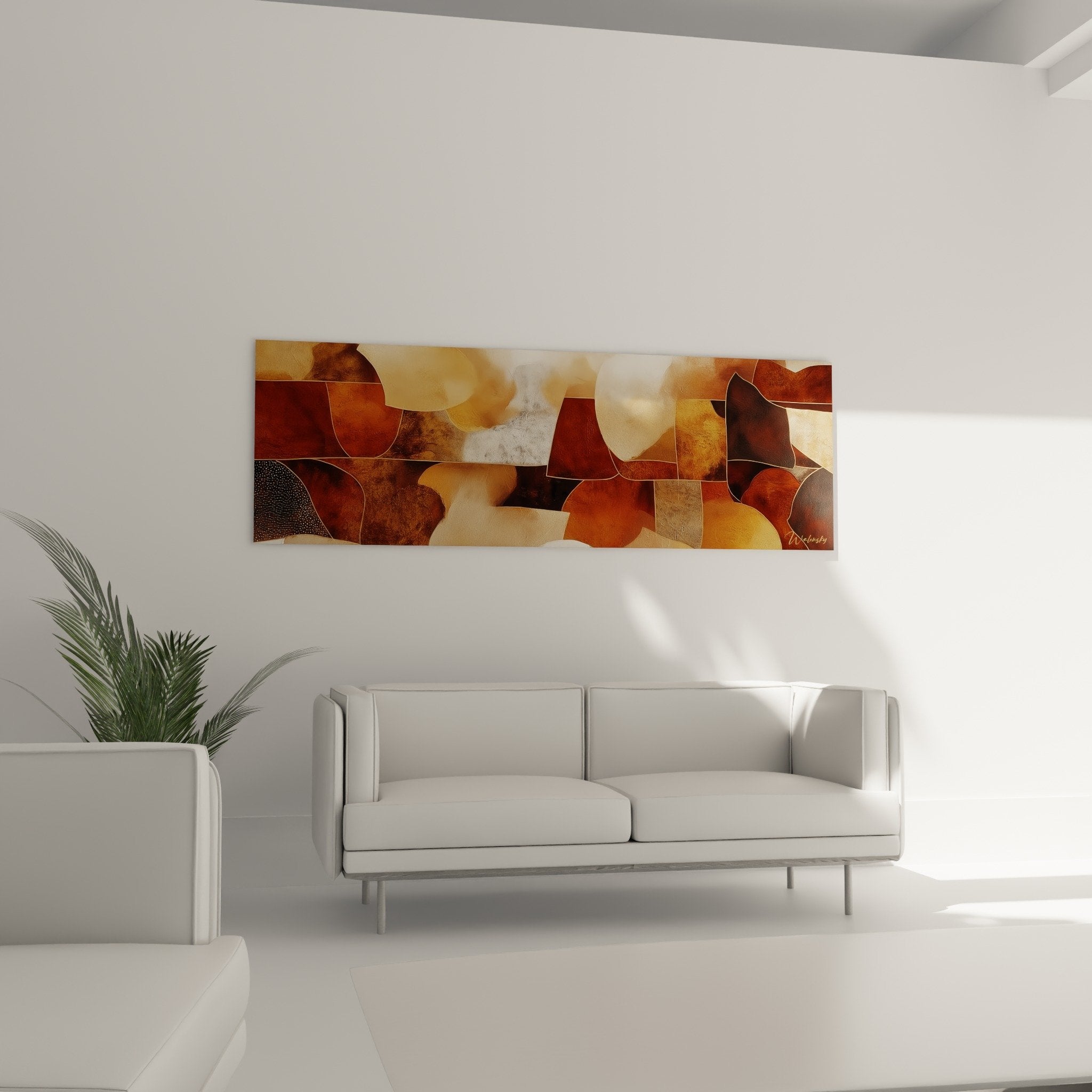 detail texture tableau africain abstrait pigments ocre bordeaux effets matiere granuleuse