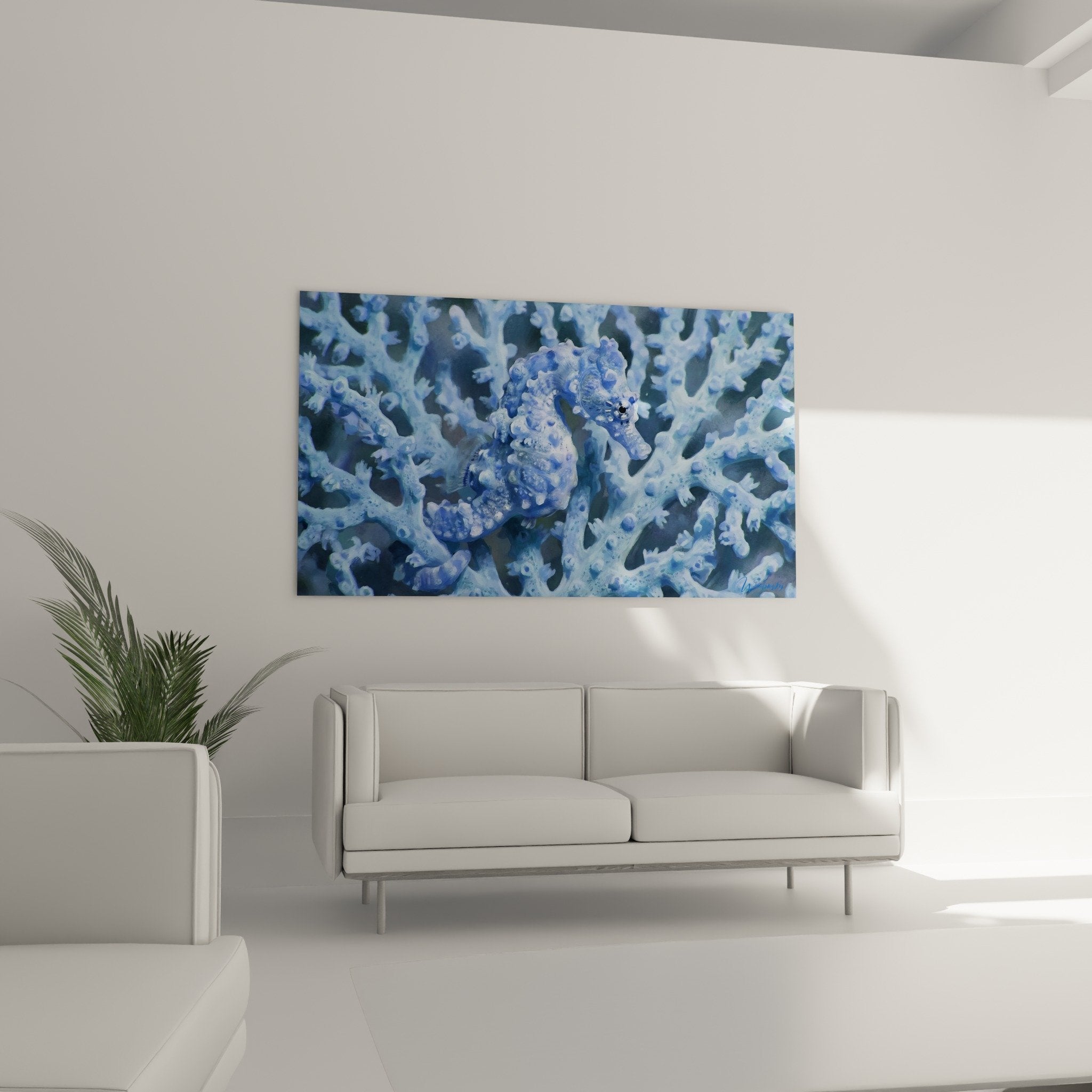Detail texture hippocampe bleu granuleuse relief naturel coraux ramifications edition hippocampe gros plan