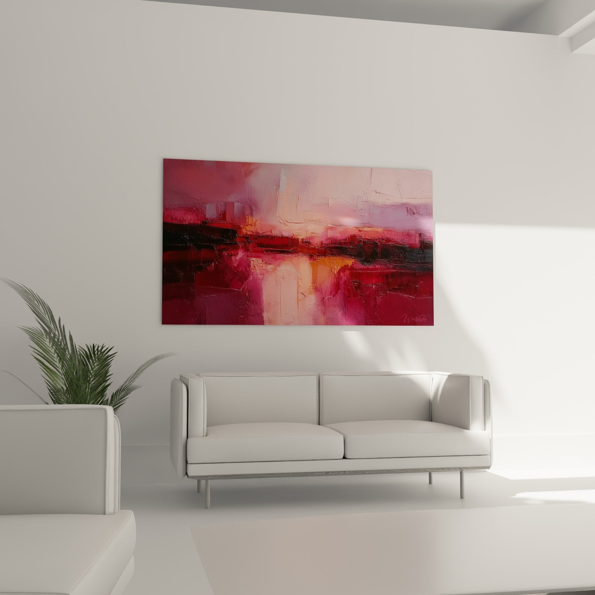 Abstract pink burgundy painting texture detail, impasto and glazing techniques, copper reflections feng shui earth